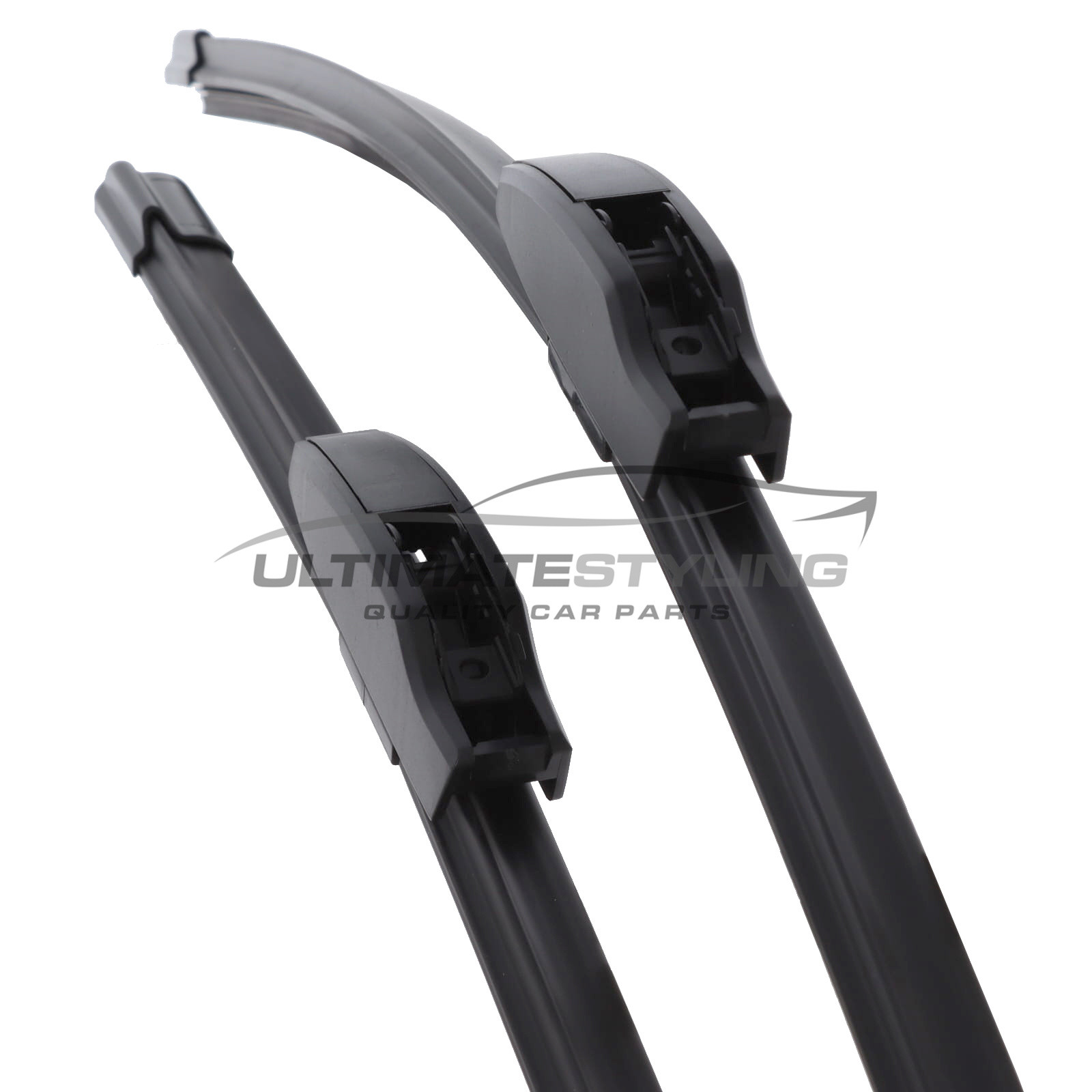 Fiat Sedici, Honda Jazz, Hyundai i30 / Santa Fe, Kia Ceed / Pro Ceed, Mazda 2, Nissan Micra, Suzuki SX4 / SX4 S-Cross, Toyota Auris Wiper Blades - Exact Fit Aero Blades (Pair) - 65 & 35 cm - 26 & 14 inch