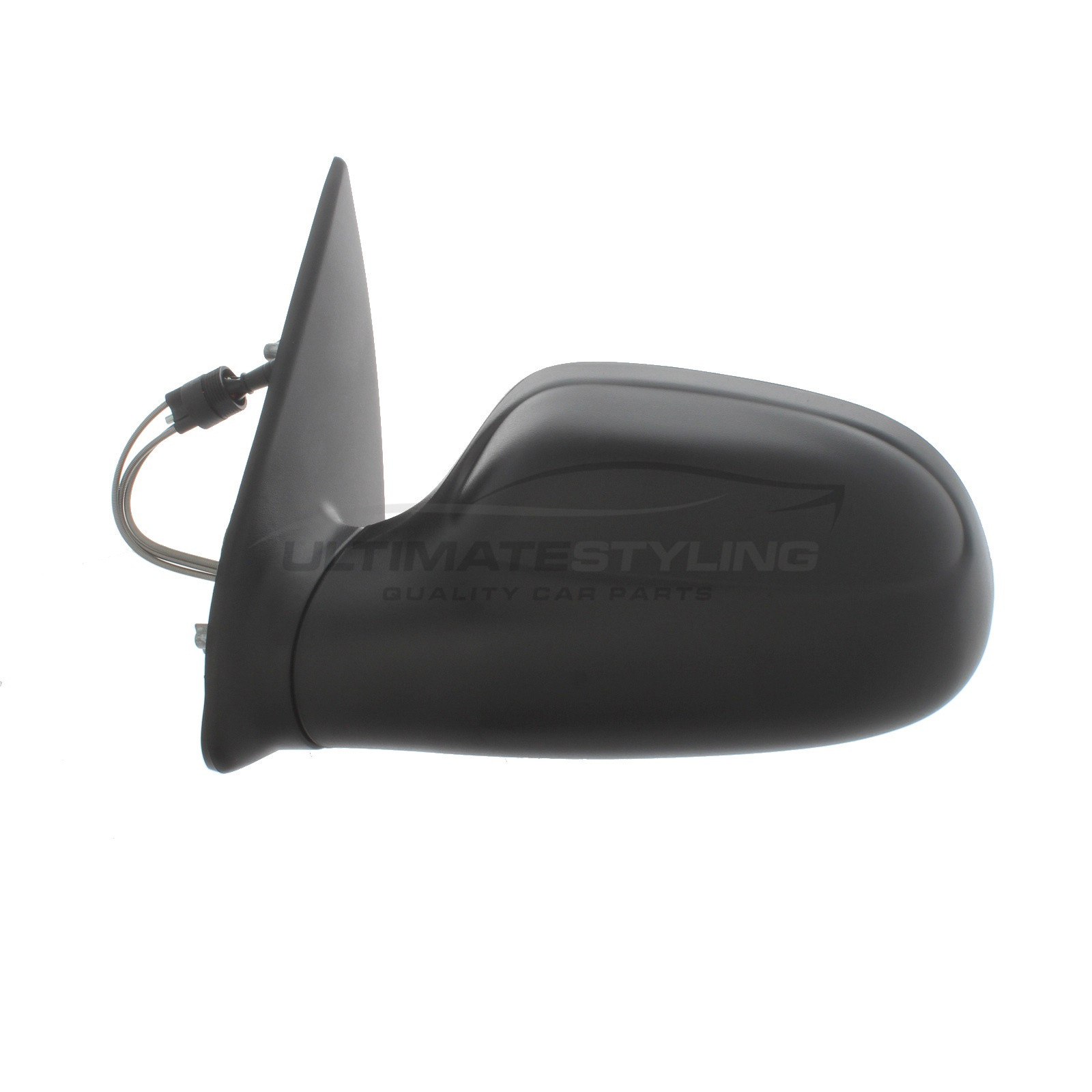 Citroen Saxo Wing Mirror / Door Mirror - Passenger Side (LH) - Cable adjustment - Non-Heated Glass - Black
