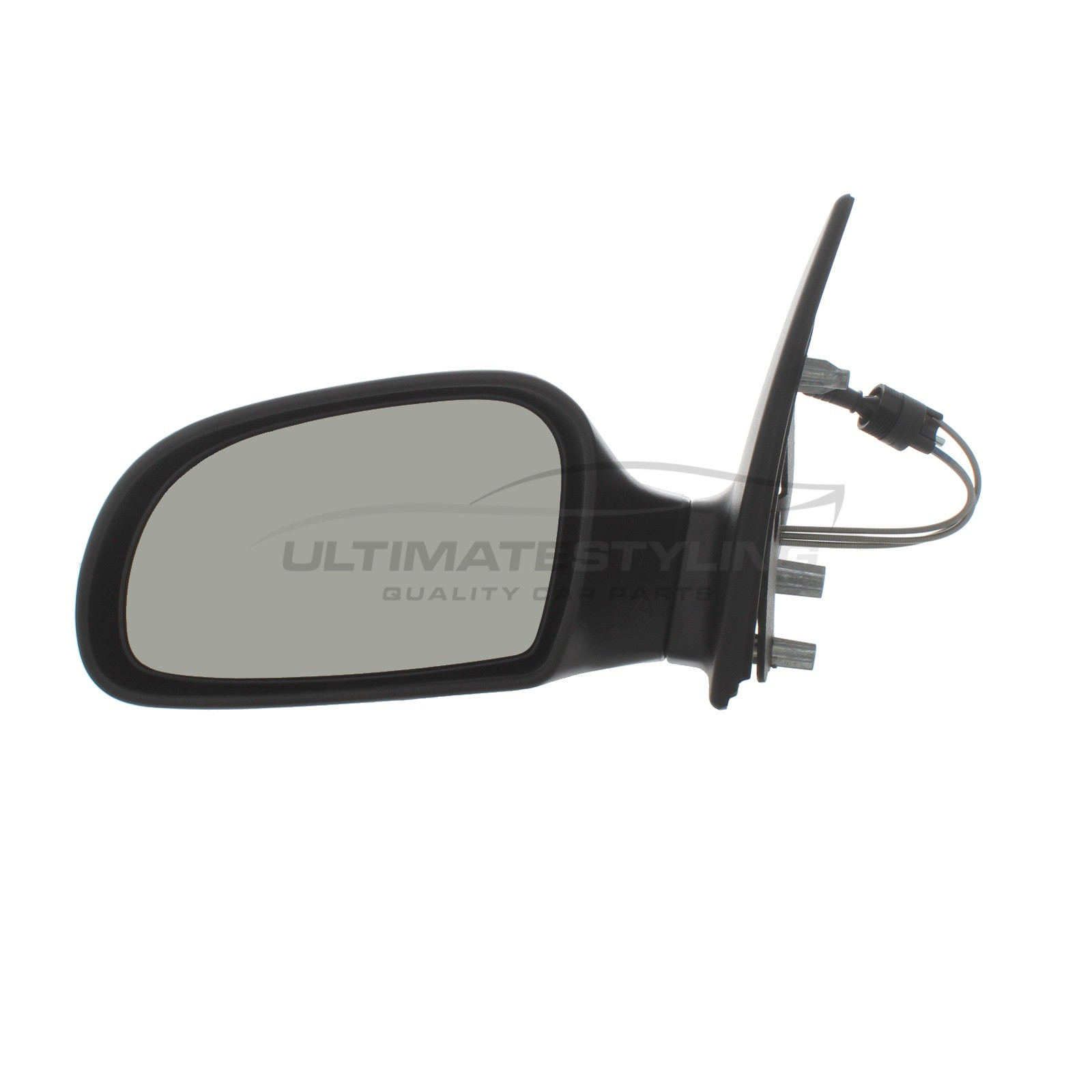 Citroen Saxo Wing Mirror / Door Mirror - Passenger Side (LH) - Cable adjustment - Non-Heated Glass - Black