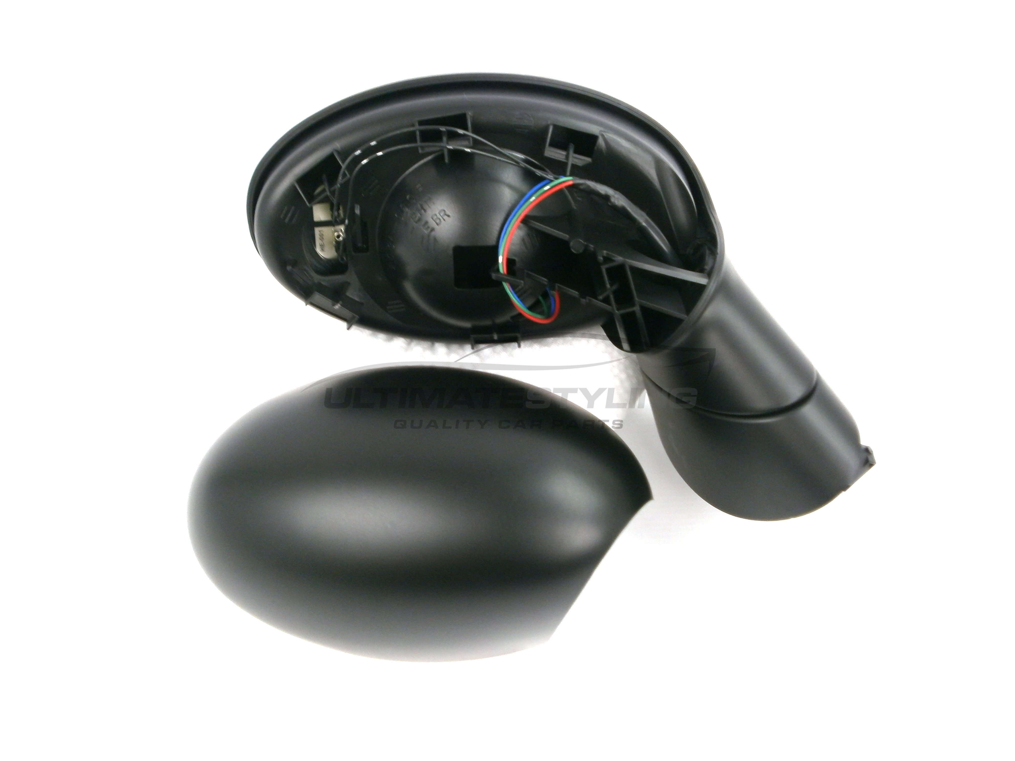 Mini MINI Wing Mirror / Door Mirror - Drivers Side (RH) - Electric adjustment - Heated Glass - Power Folding - Paintable - Black