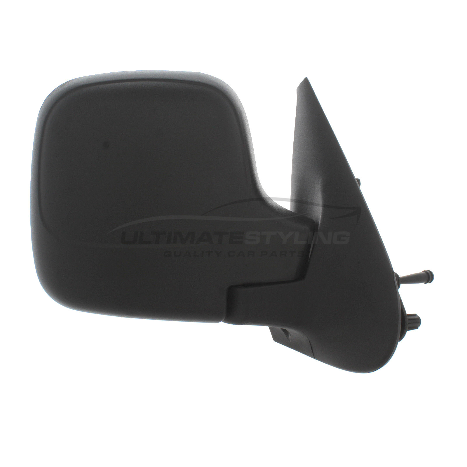 Citroen Berlingo, Peugeot Partner Wing Mirror / Door Mirror - Drivers Side (RH) - Cable adjustment - Non-Heated Glass - Black