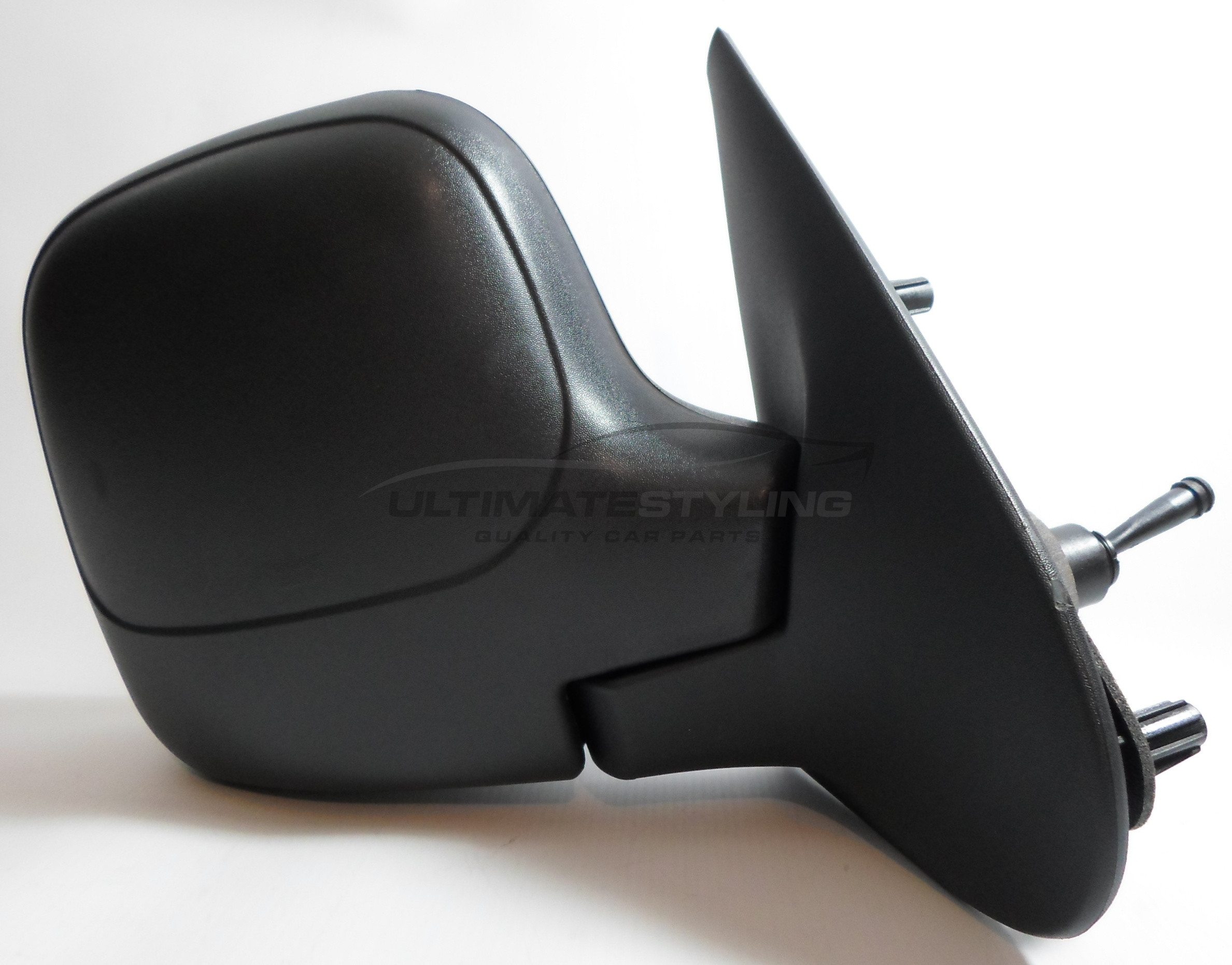 Citroen Berlingo, Peugeot Partner Wing Mirror / Door Mirror - Drivers Side (RH) - Cable adjustment - Non-Heated Glass - Black