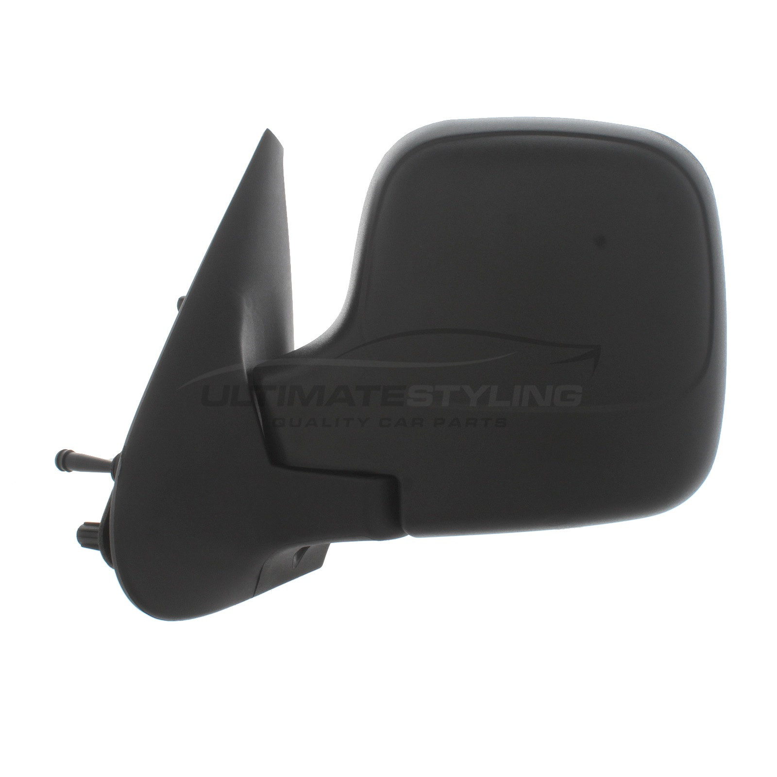 Citroen Berlingo, Peugeot Partner Wing Mirror / Door Mirror - Passenger Side (LH) - Cable adjustment - Non-Heated Glass - Black