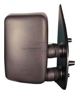 Citroen Relay, Fiat Ducato, Peugeot Boxer 1994-1998 Manual Black Short Arm Door Wing Mirror RH