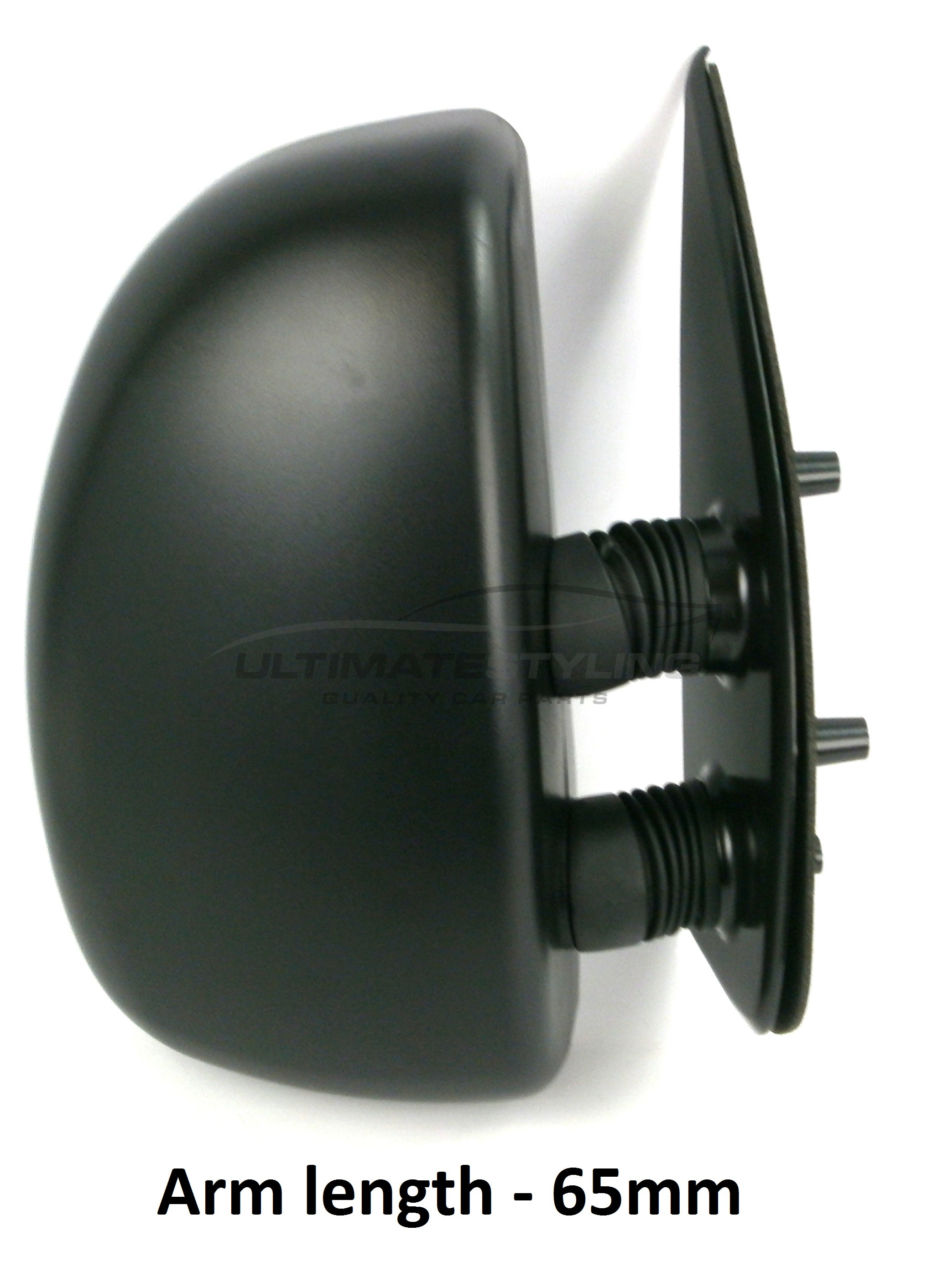 Citroen Relay, Fiat Ducato, Peugeot Boxer 1998-2006 Manual Black Short Arm Door Wing Mirror RH