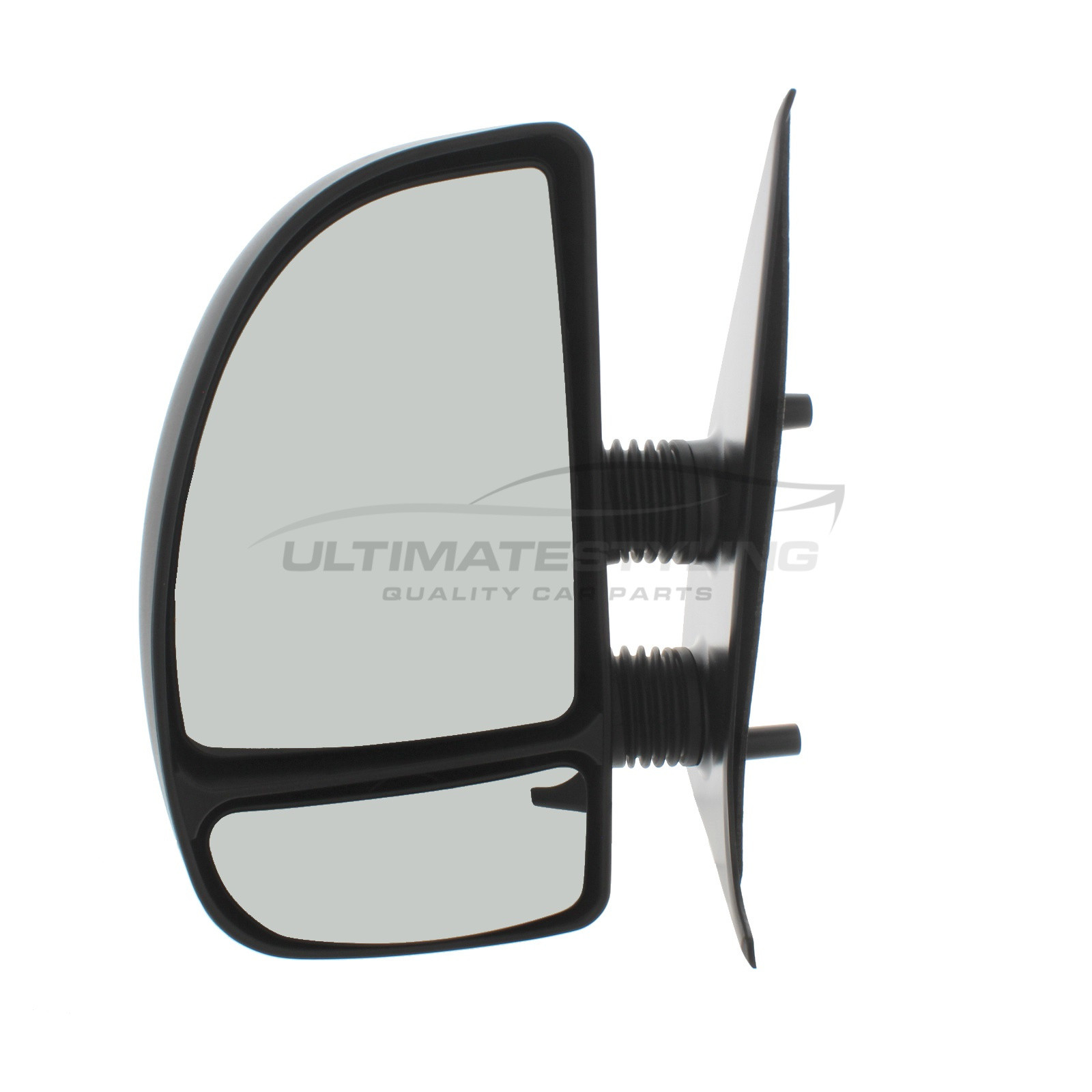 Citroen Relay, Fiat Ducato, Peugeot Boxer 1998-2006 Manual Black Short Arm Door Wing Mirror LH