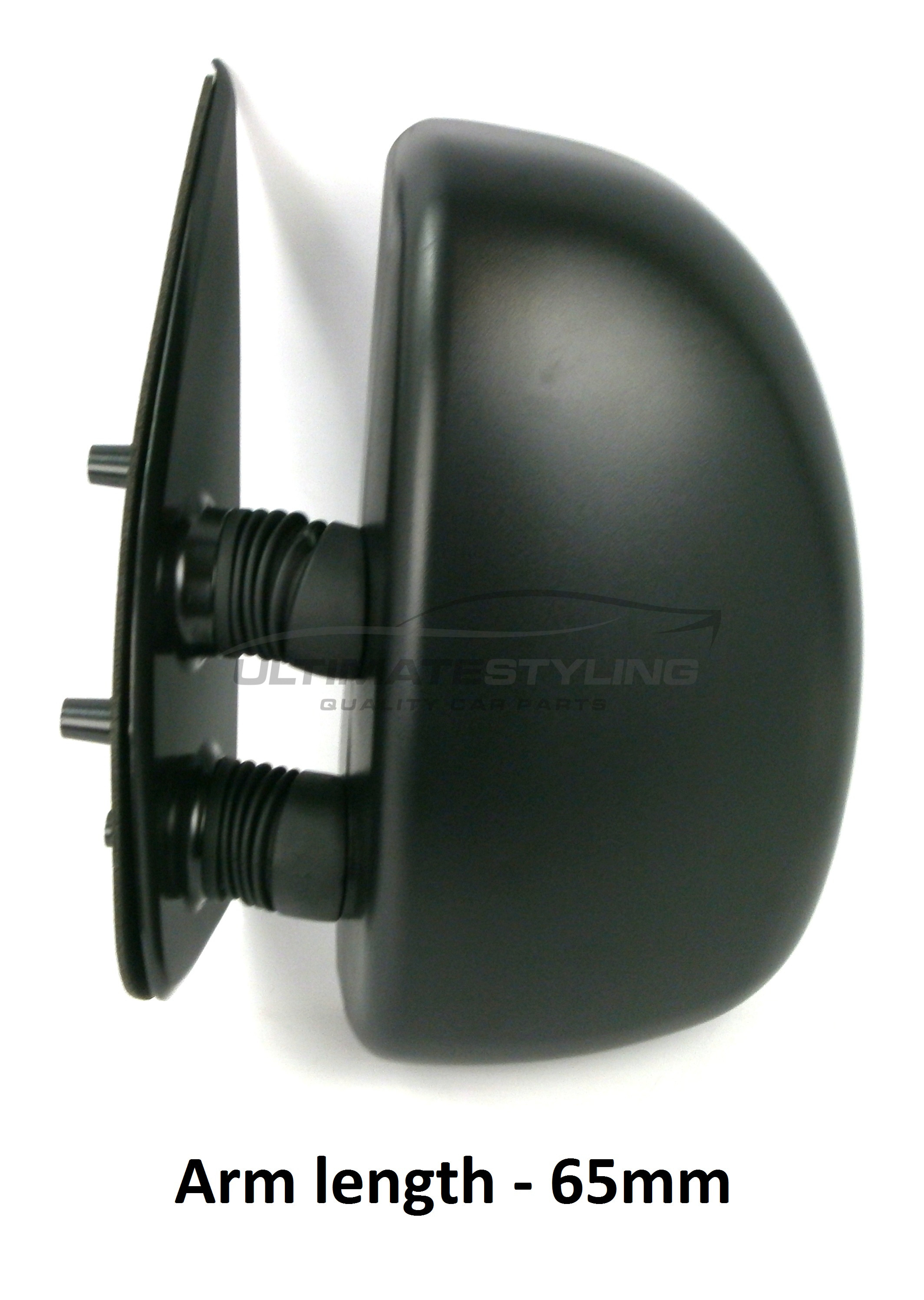 Citroen Relay, Fiat Ducato, Peugeot Boxer 1998-2006 Manual Black Short Arm Door Wing Mirror LH