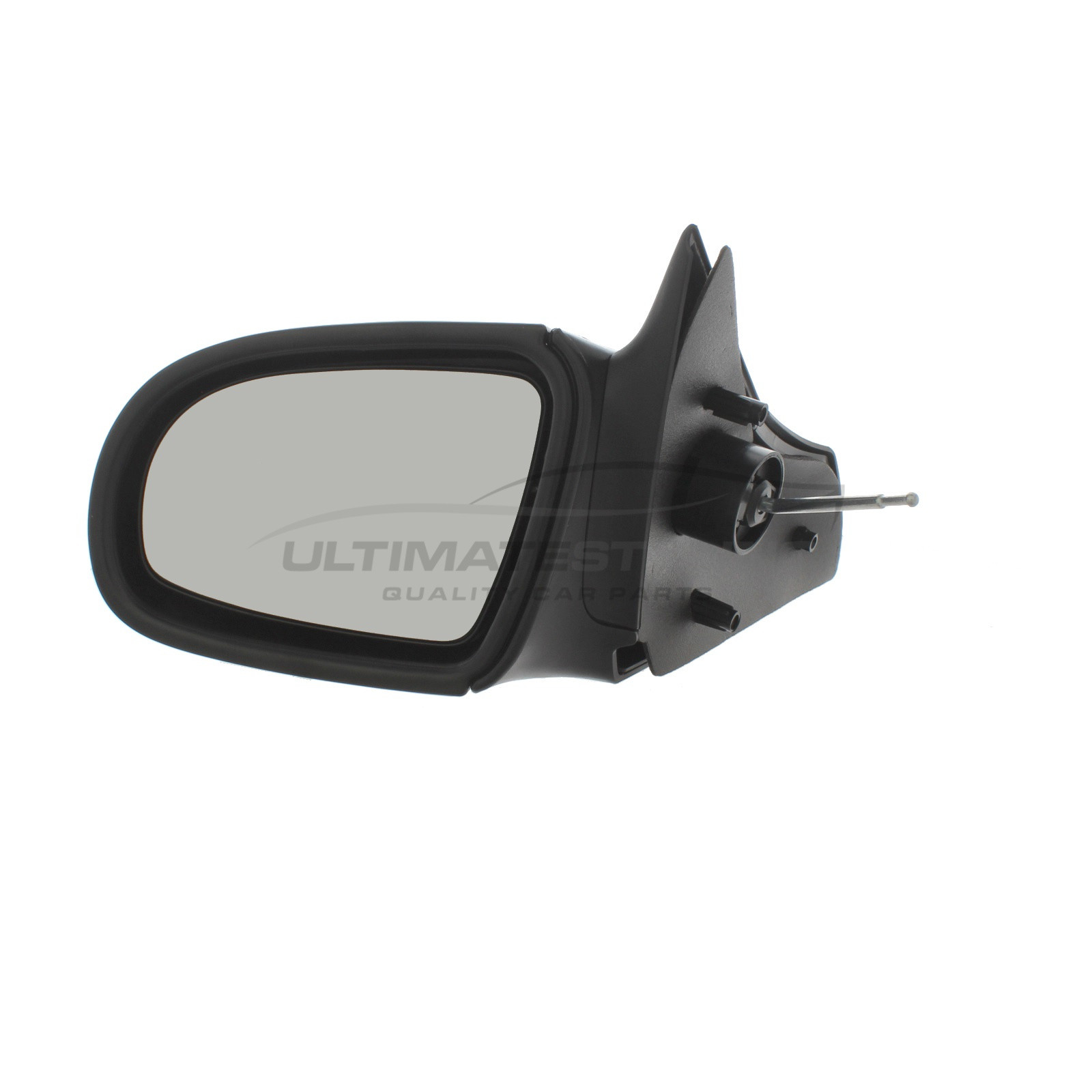 Vauxhall Corsa B 1993-2000 Wing Mirror / Door Mirror - Passenger Side (LH) - Lever adjustment - Black