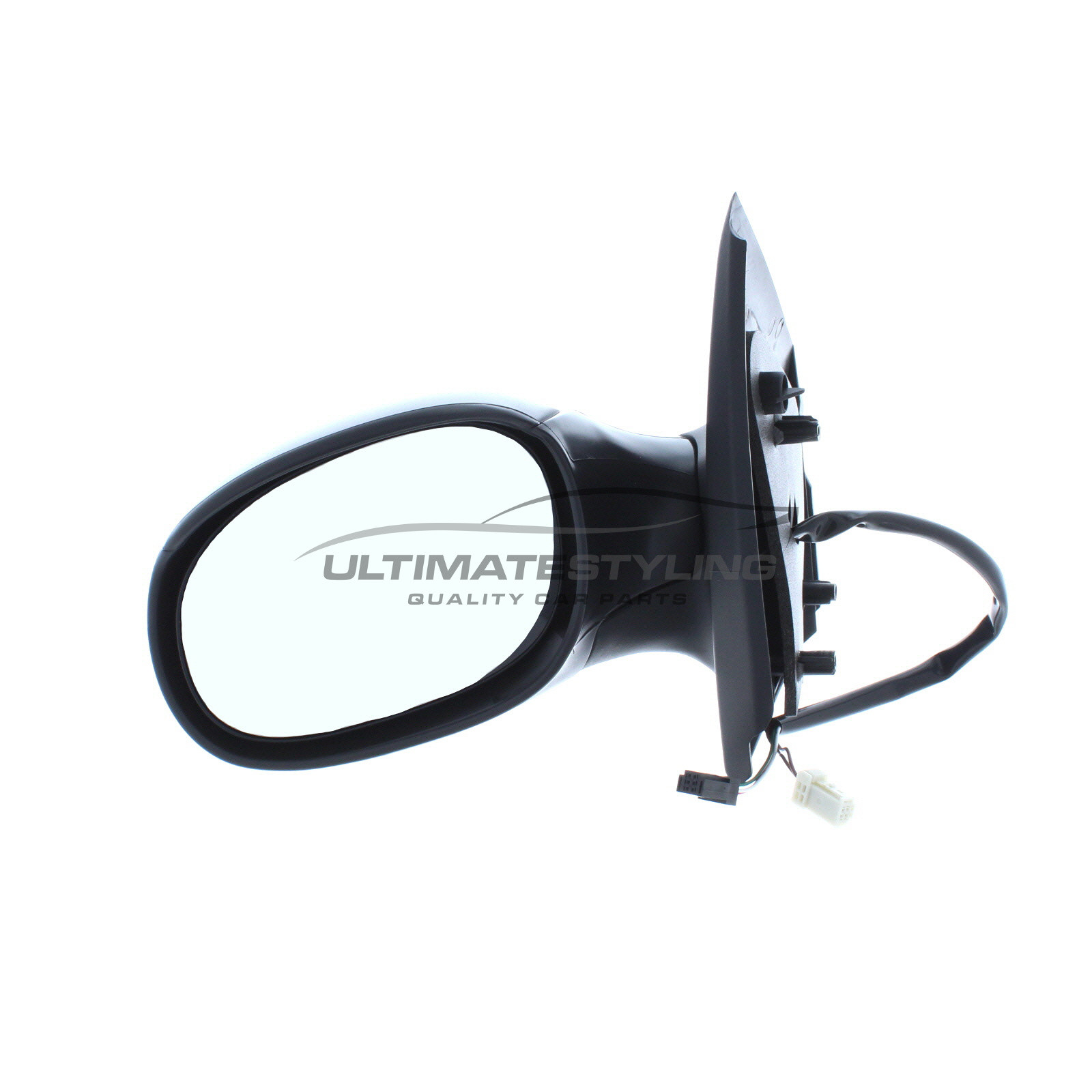 Citroen C2 Wing Mirror / Door Mirror - Passenger Side (LH) - Electric adjustment - Heated Glass - Black