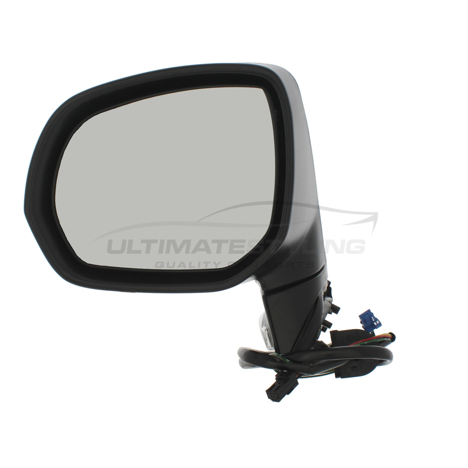 Citroen C4 Grand Picasso / C4 Picasso Wing Mirror / Door Mirror - Passenger Side (LH) - Electric adjustment - Heated Glass - Indicator - Paintable - Black