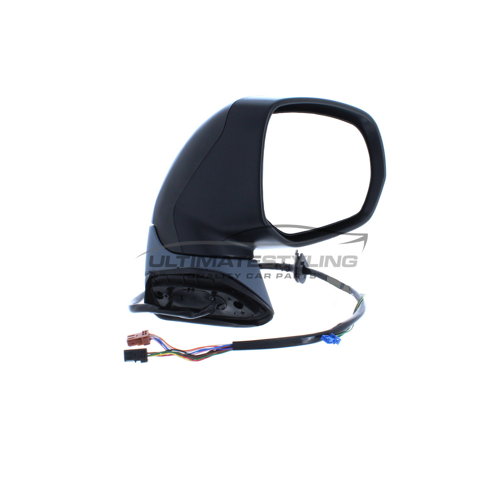 Citroen C4 Grand Picasso / C4 Picasso Wing Mirror / Door Mirror - Drivers Side (RH) - Electric adjustment - Heated Glass - Power Folding - Indicator - Puddle Light - Temperature Sensor - Paintable - Black