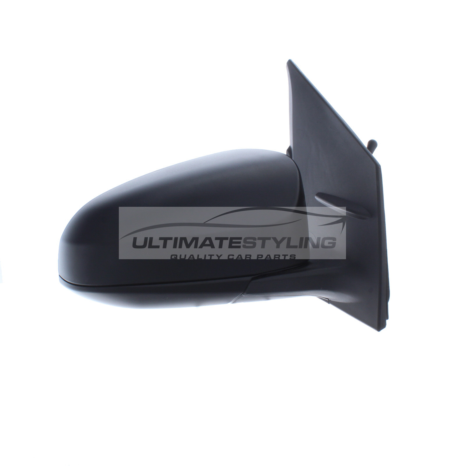 Citroen C1, Peugeot 108, Toyota Aygo Wing Mirror / Door Mirror - Drivers Side (RH) - Cable adjustment - Non-Heated Glass - Black - Textured