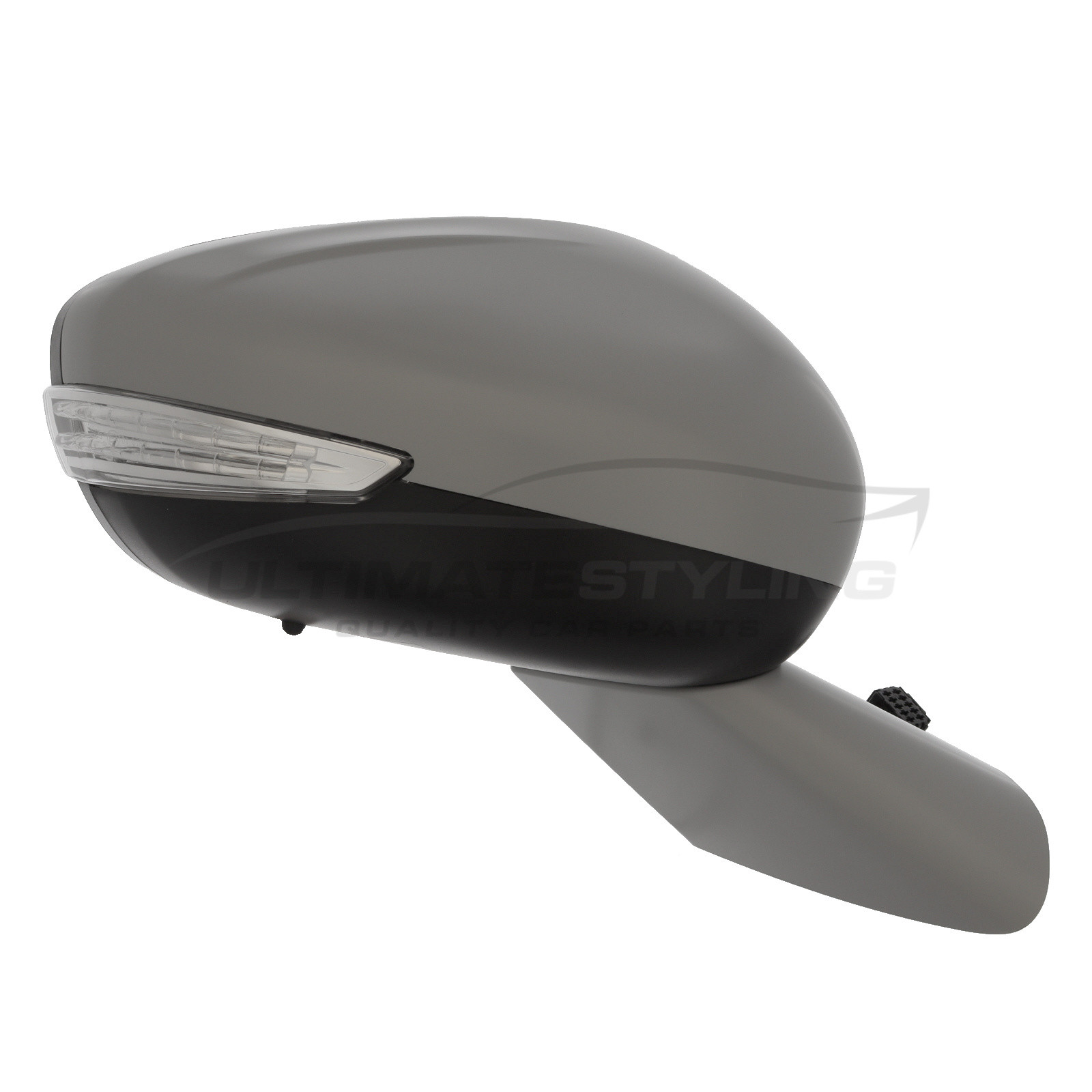 Citroen C4 Grand Picasso / C4 Grand Spacetourer / C4 Picasso / C4 Spacetourer Wing Mirror / Door Mirror - Drivers Side (RH) - Electric adjustment - Heated Glass - Indicator - Temperature Sensor - Black Arm & Primed Cover