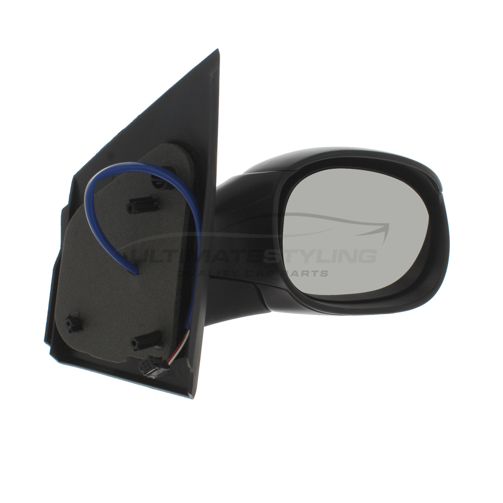 Citroen C2 Wing Mirror / Door Mirror - Drivers Side (RH) - Electric adjustment - Non-Heated Glass - Black