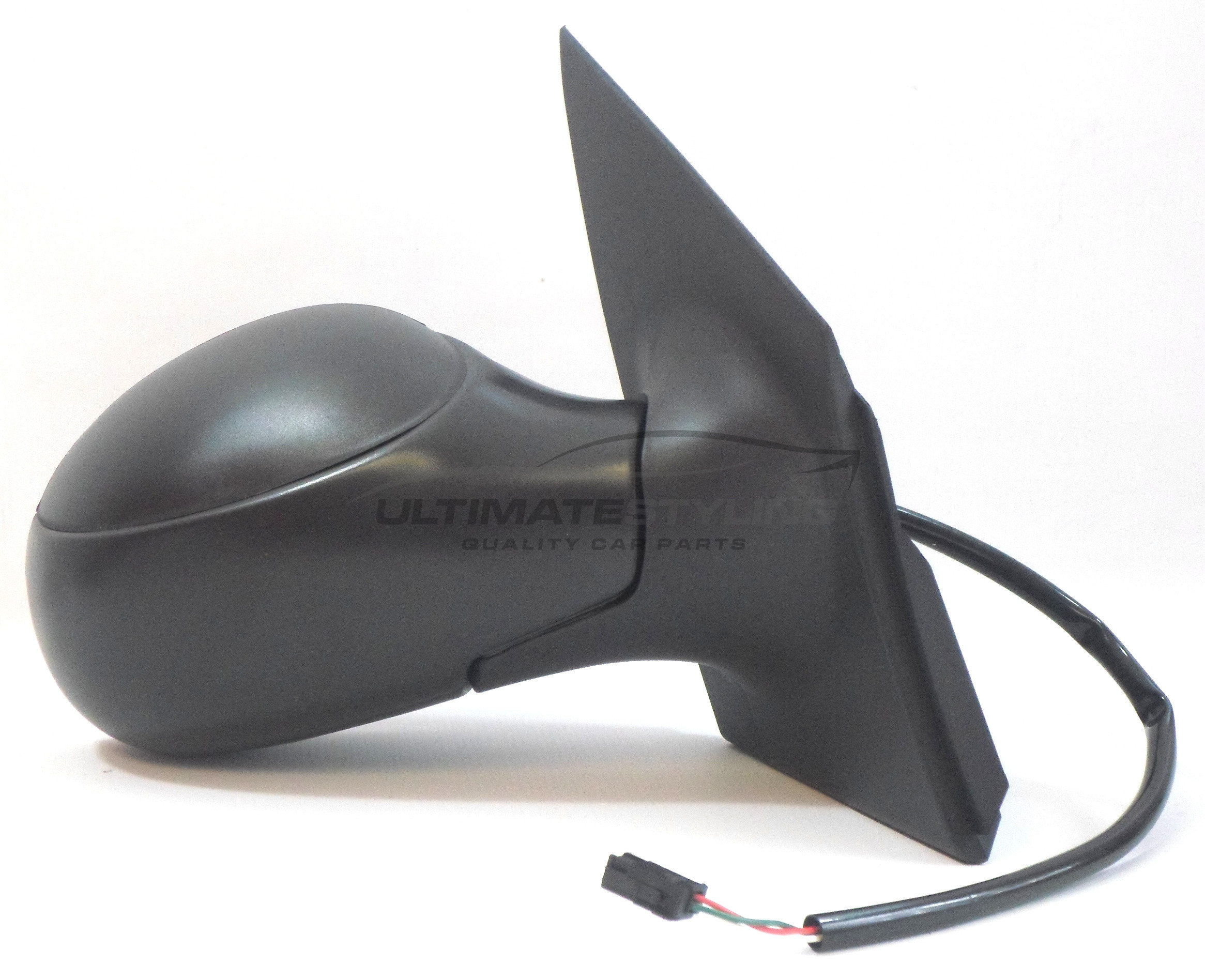 Citroen C2 Wing Mirror / Door Mirror - Drivers Side (RH) - Electric adjustment - Non-Heated Glass - Black