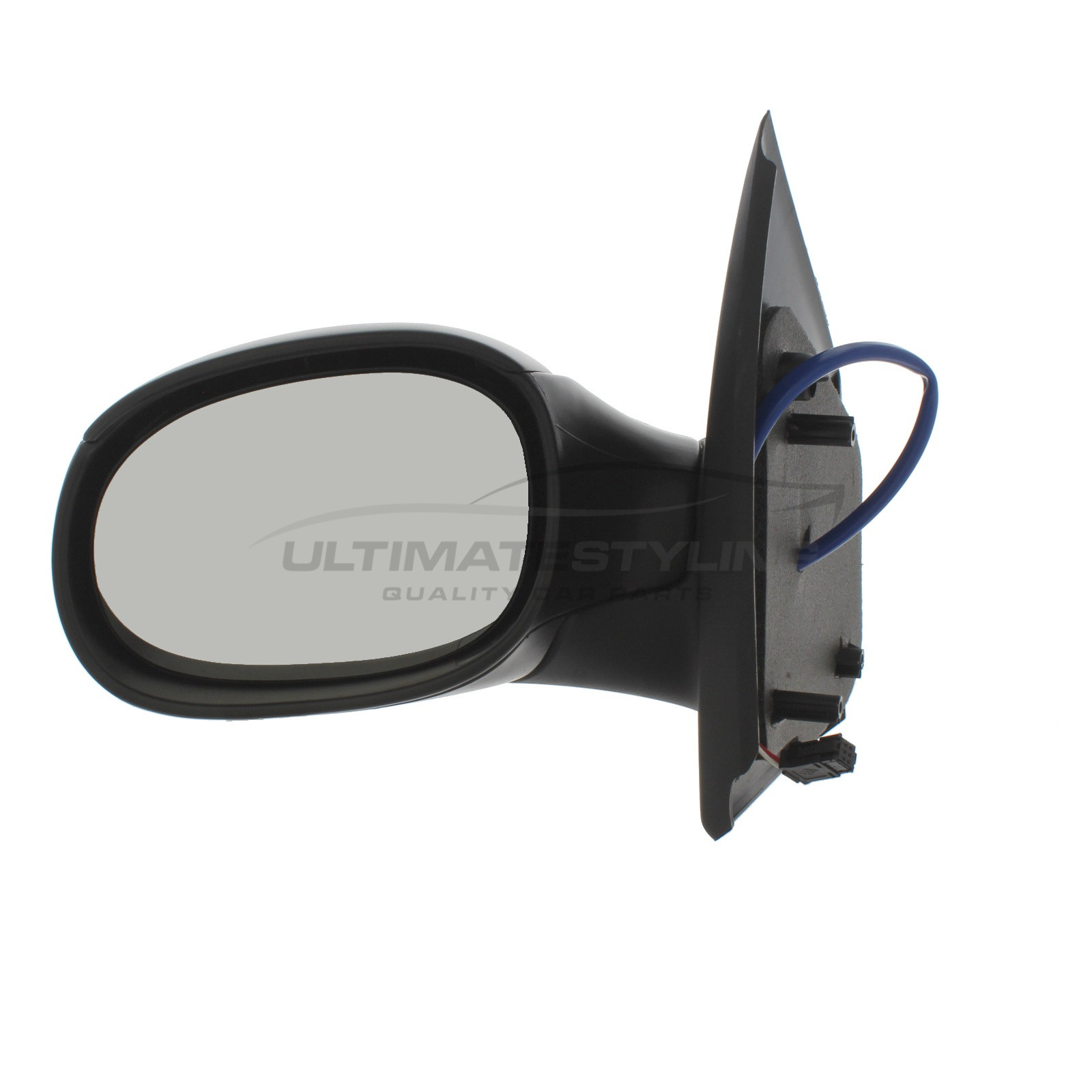 Citroen C2 Wing Mirror / Door Mirror - Passenger Side (LH) - Electric adjustment - Non-Heated Glass - Black