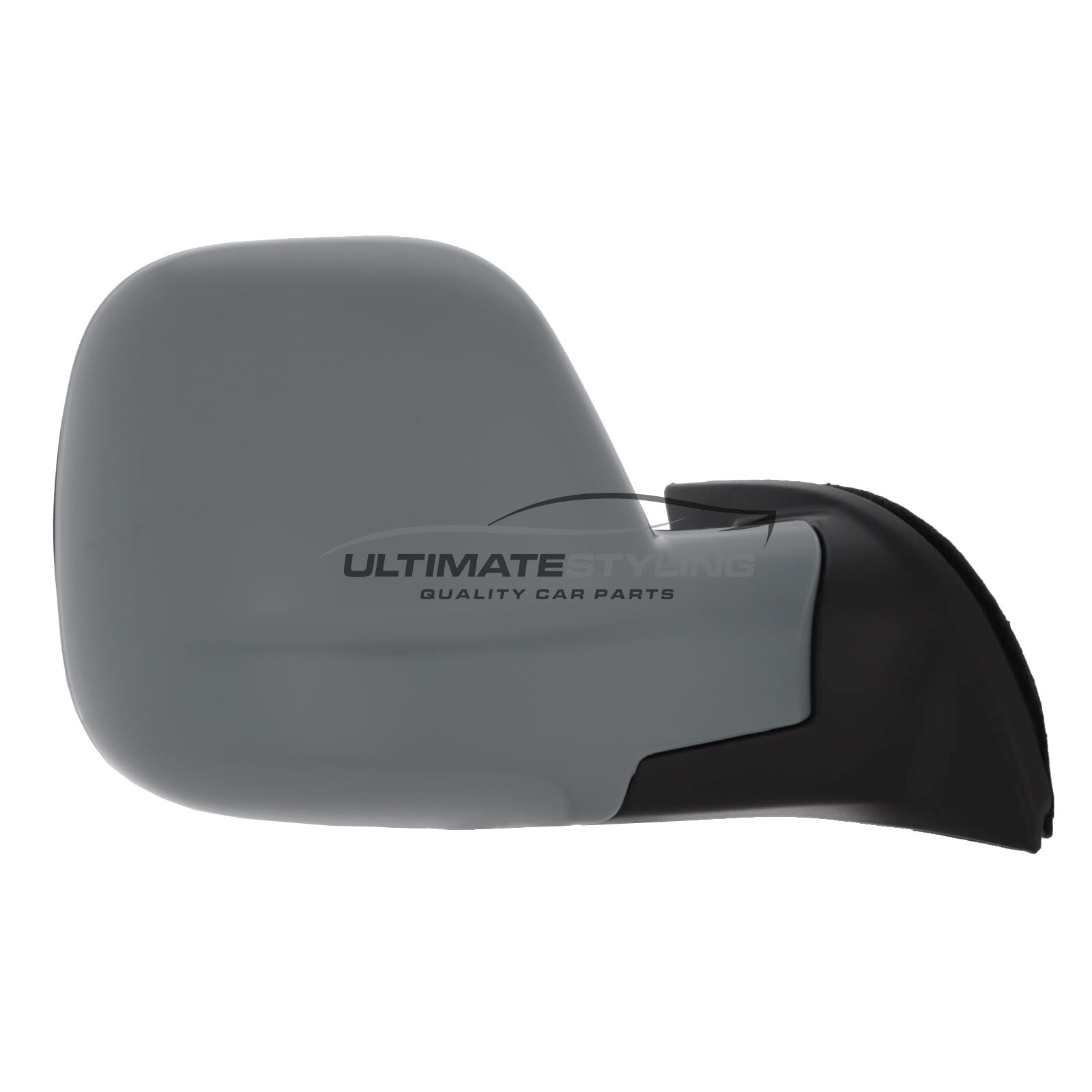 Citroen Berlingo Mk2 2012-2019, Peugeot Partner Mk2 2012-2019 Wing Door Mirror - Electric Power Folding - Heated - Convex Glass - Temperature Sensor - Primed Cover - Drivers Side Offside Right Hand