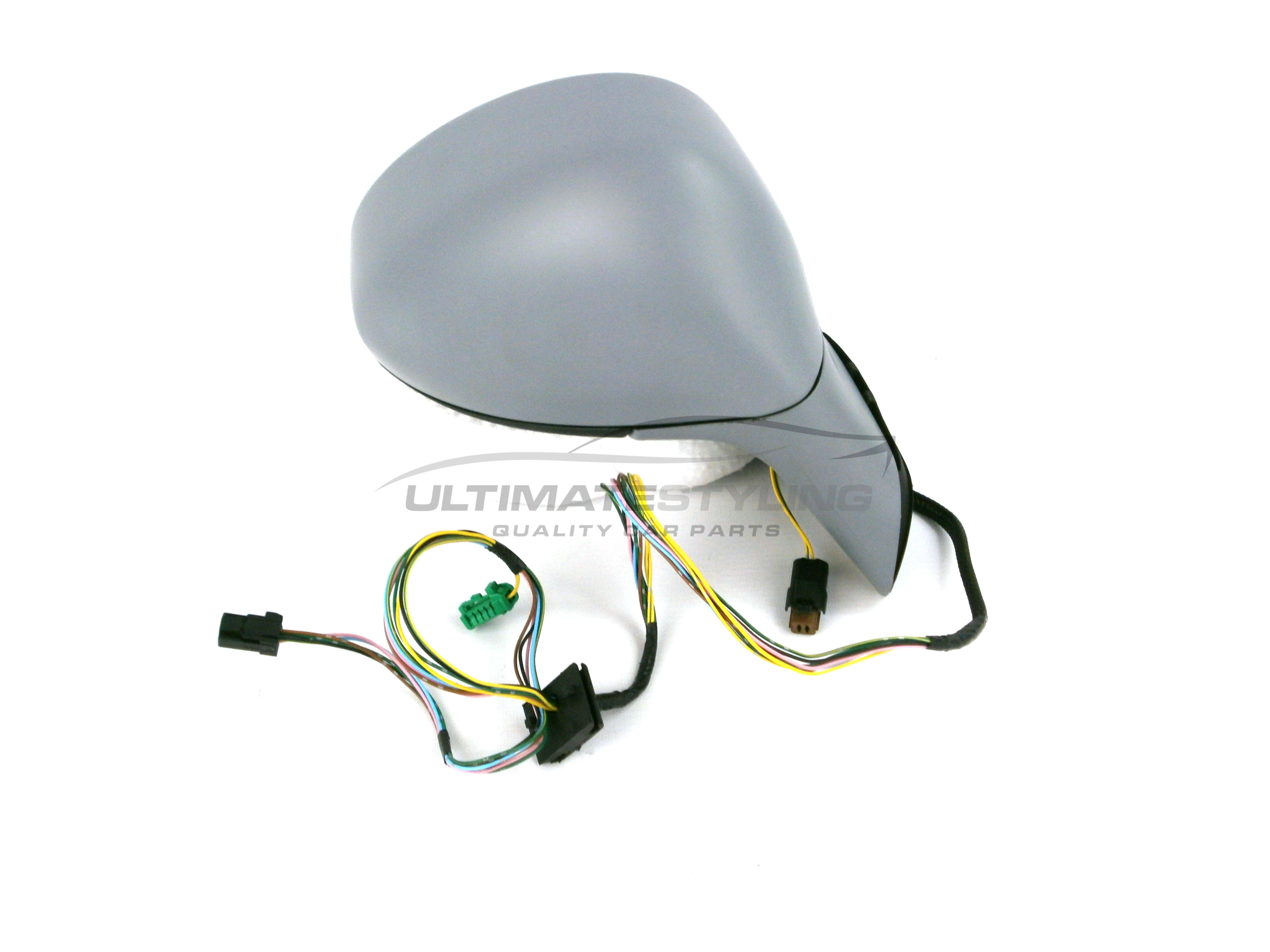 Citroen C4 Wing Mirror / Door Mirror - Drivers Side (RH) - Electric adjustment - Heated Glass - Temperature Sensor - Primed Arm & Primed Cover