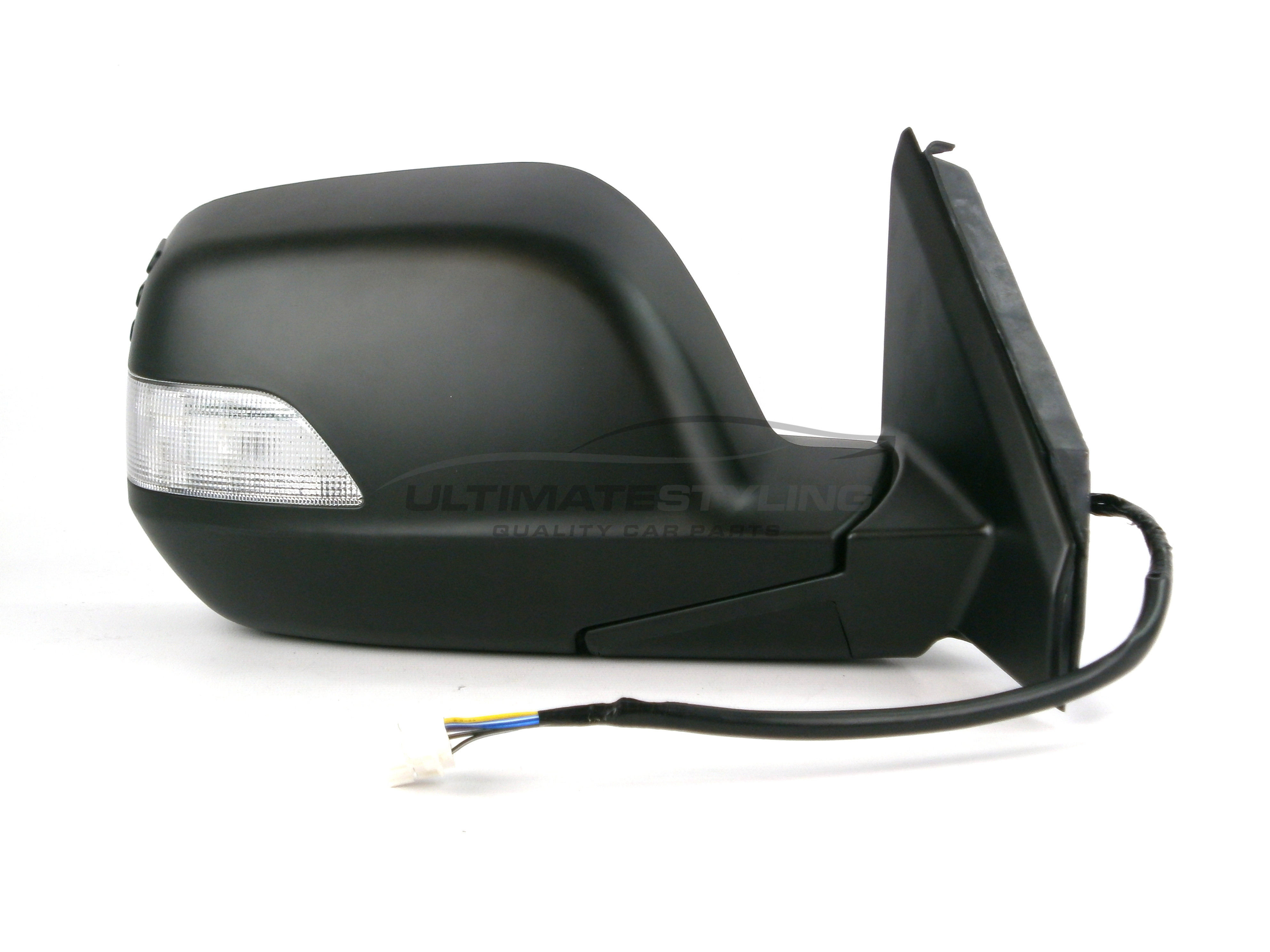 Honda CR-V Wing Mirror / Door Mirror - Drivers Side (RH) - Electric adjustment - Heated Glass - Indicator - Paintable - Black