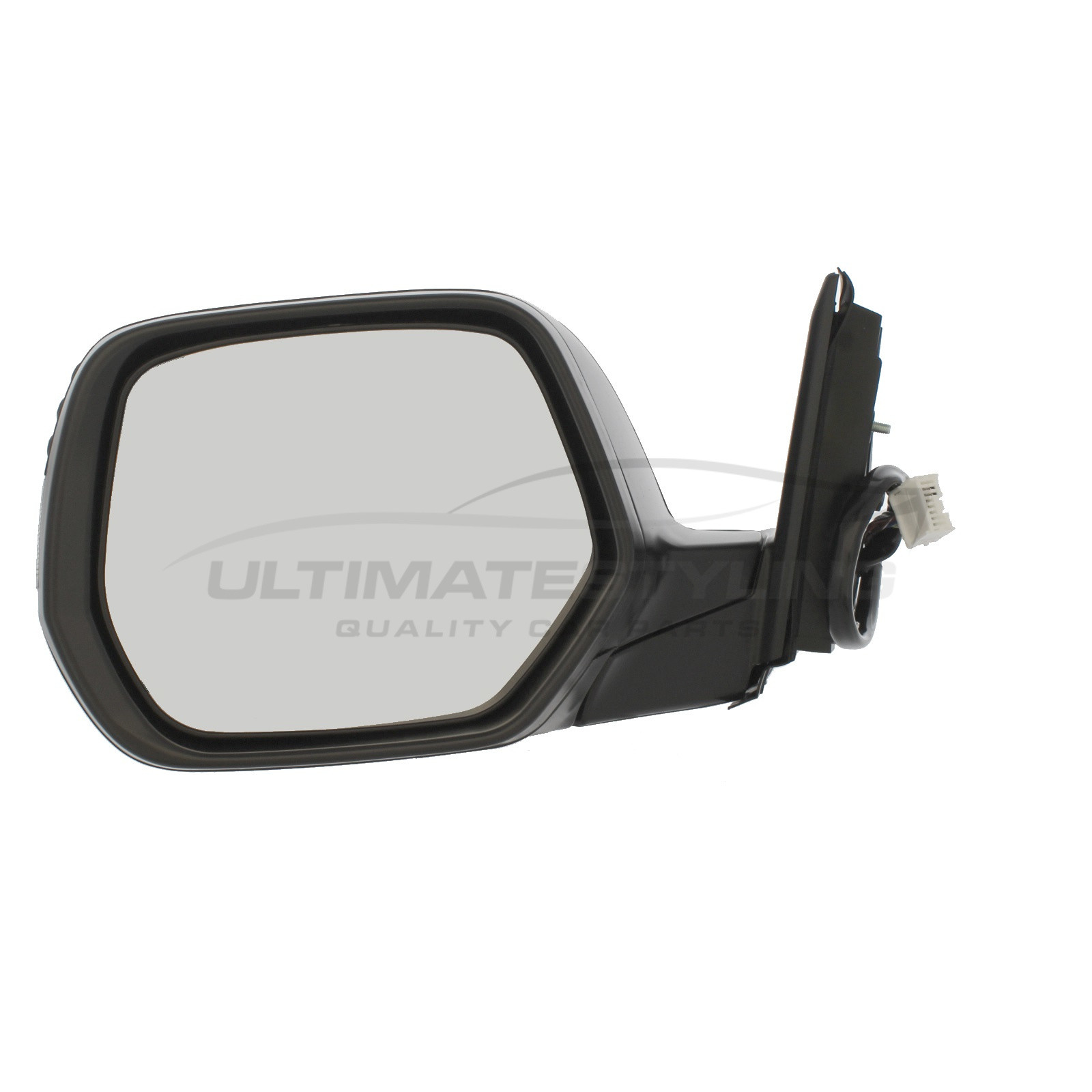 Honda CR-V Wing Mirror / Door Mirror - Passenger Side (LH) - Electric adjustment - Heated Glass - Power Folding - Indicator - Paintable - Black