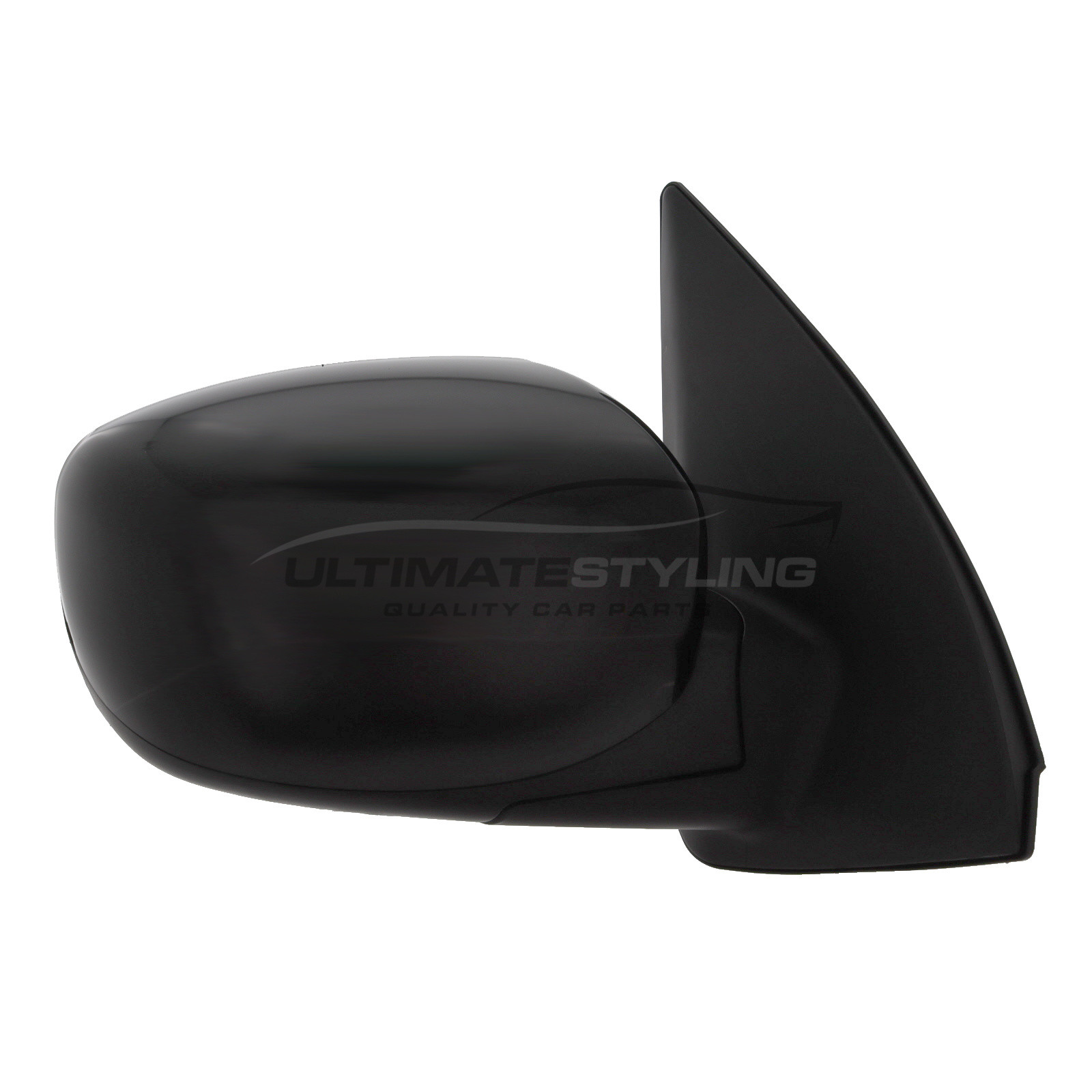 Hyundai i10 Wing Mirror / Door Mirror - Drivers Side (RH) - Cable adjustment - Non-Heated Glass - Paintable - Black
