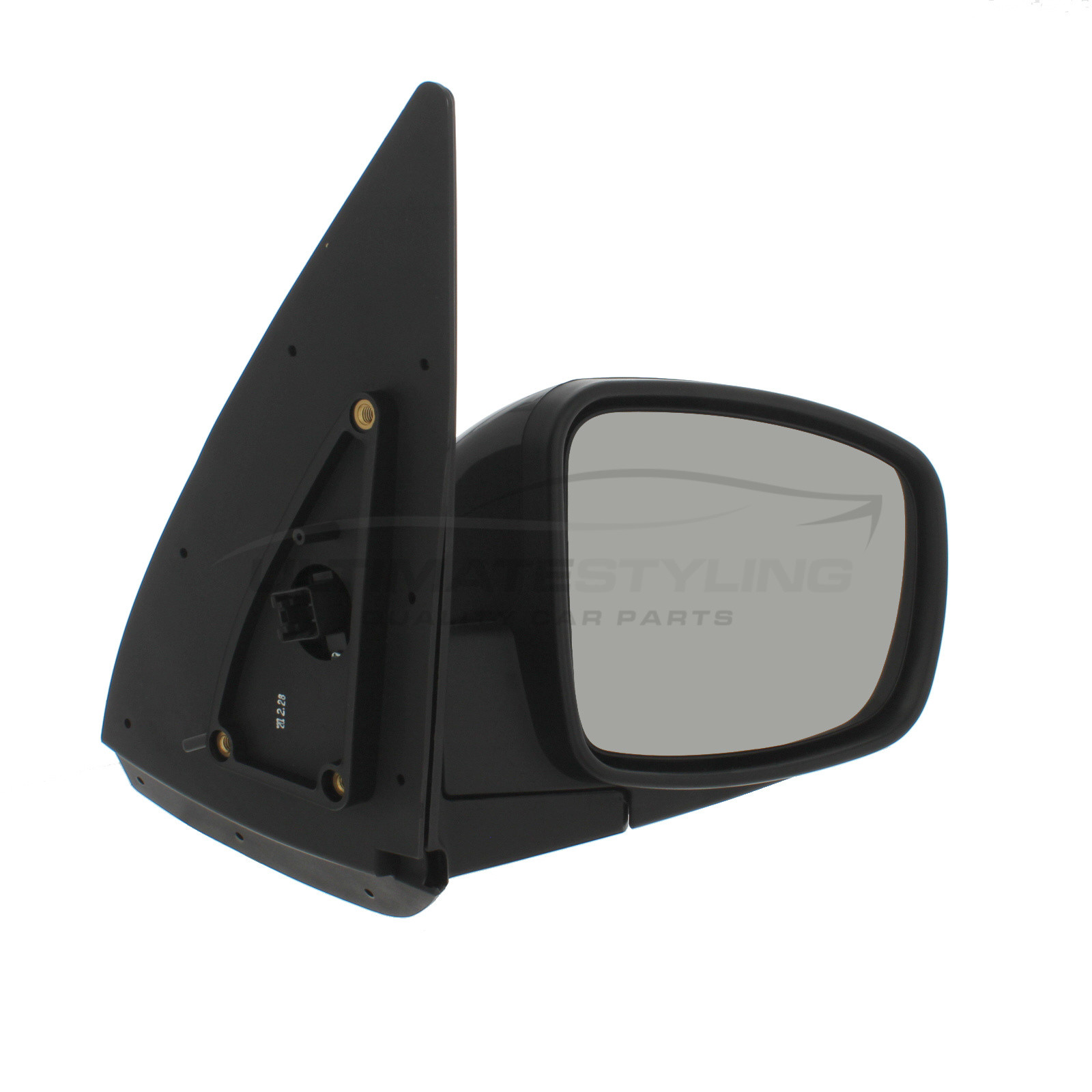 Hyundai i10 Wing Mirror / Door Mirror - Drivers Side (RH) - Electric adjustment - Non-Heated Glass - Paintable - Black
