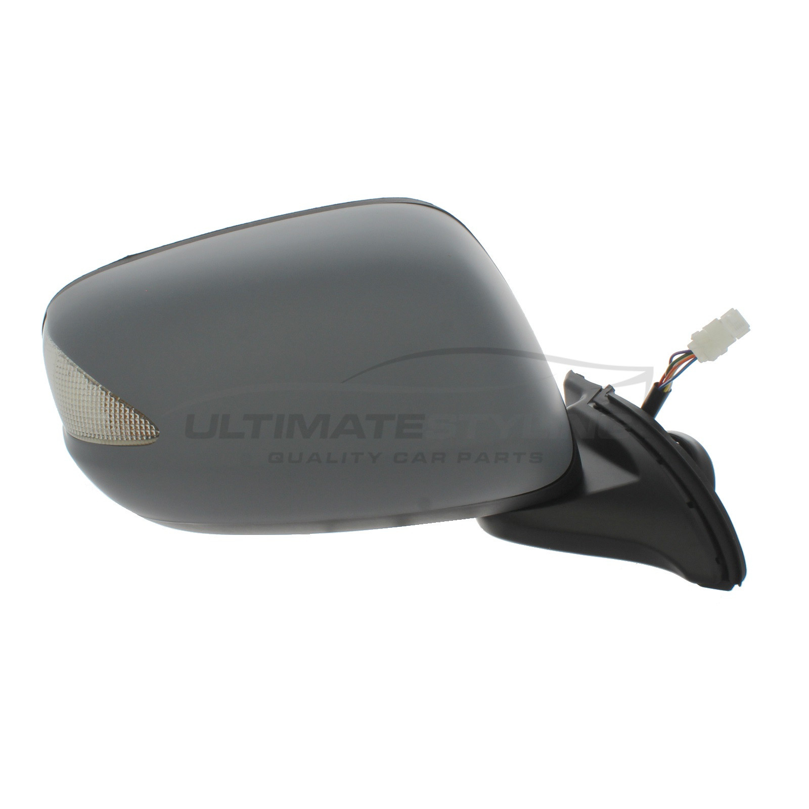 Honda Jazz Wing Mirror / Door Mirror - Drivers Side (RH) - Electric adjustment - Non-Heated Glass - Power Folding - Indicator - Primed