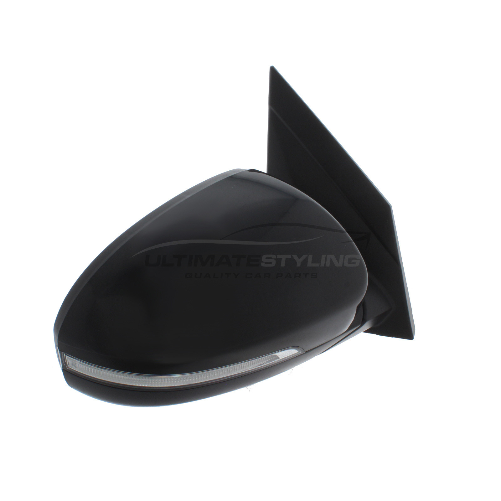 Outer Car Rearview Side Mirror LED for Hyundai Tucson 2010-2013, White - Driver Side View Mirror Replacement, 5PINS