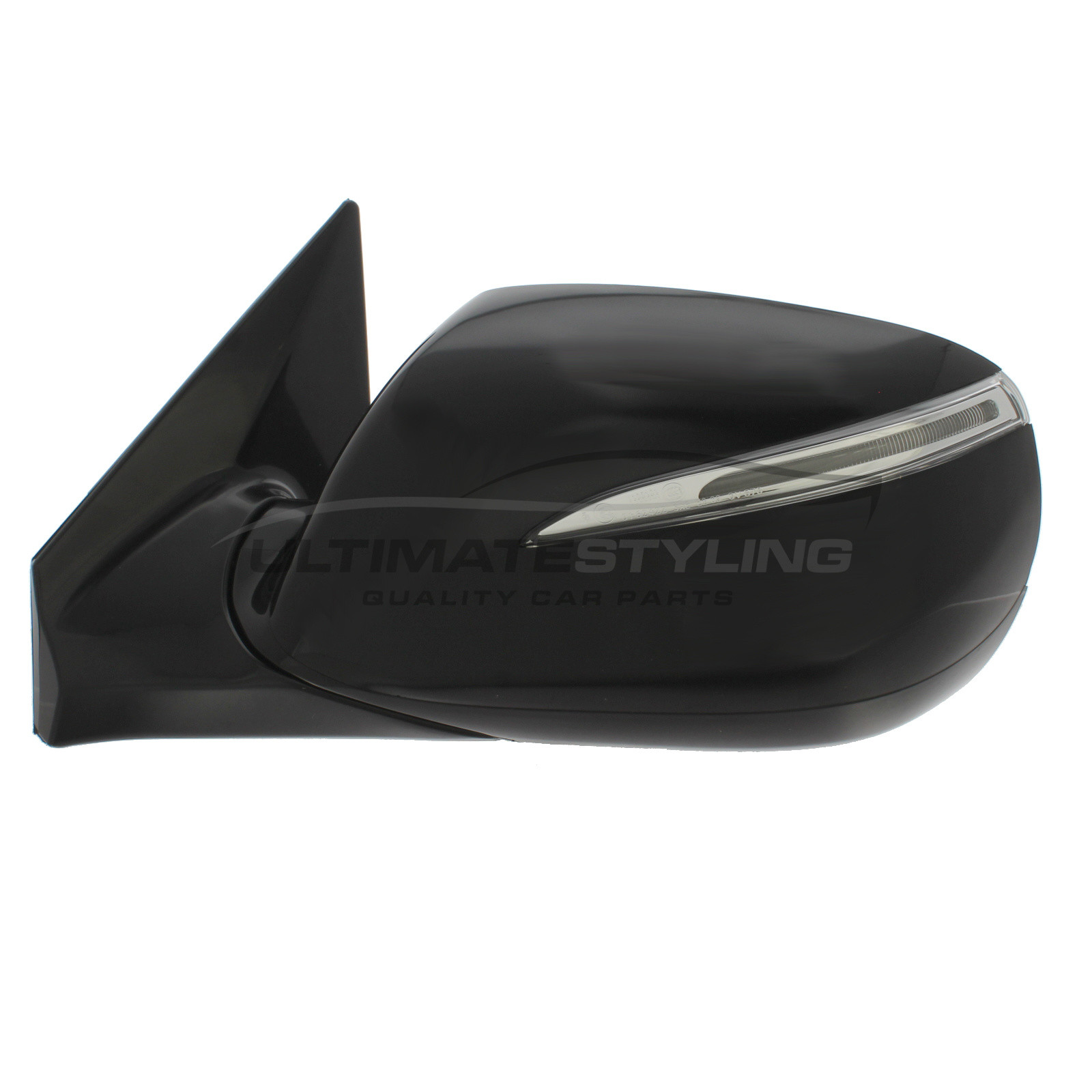 Hyundai Santa Fe Wing Mirror / Door Mirror - Passenger Side (LH) - Electric adjustment - Heated Glass - Indicator - Paintable - Black