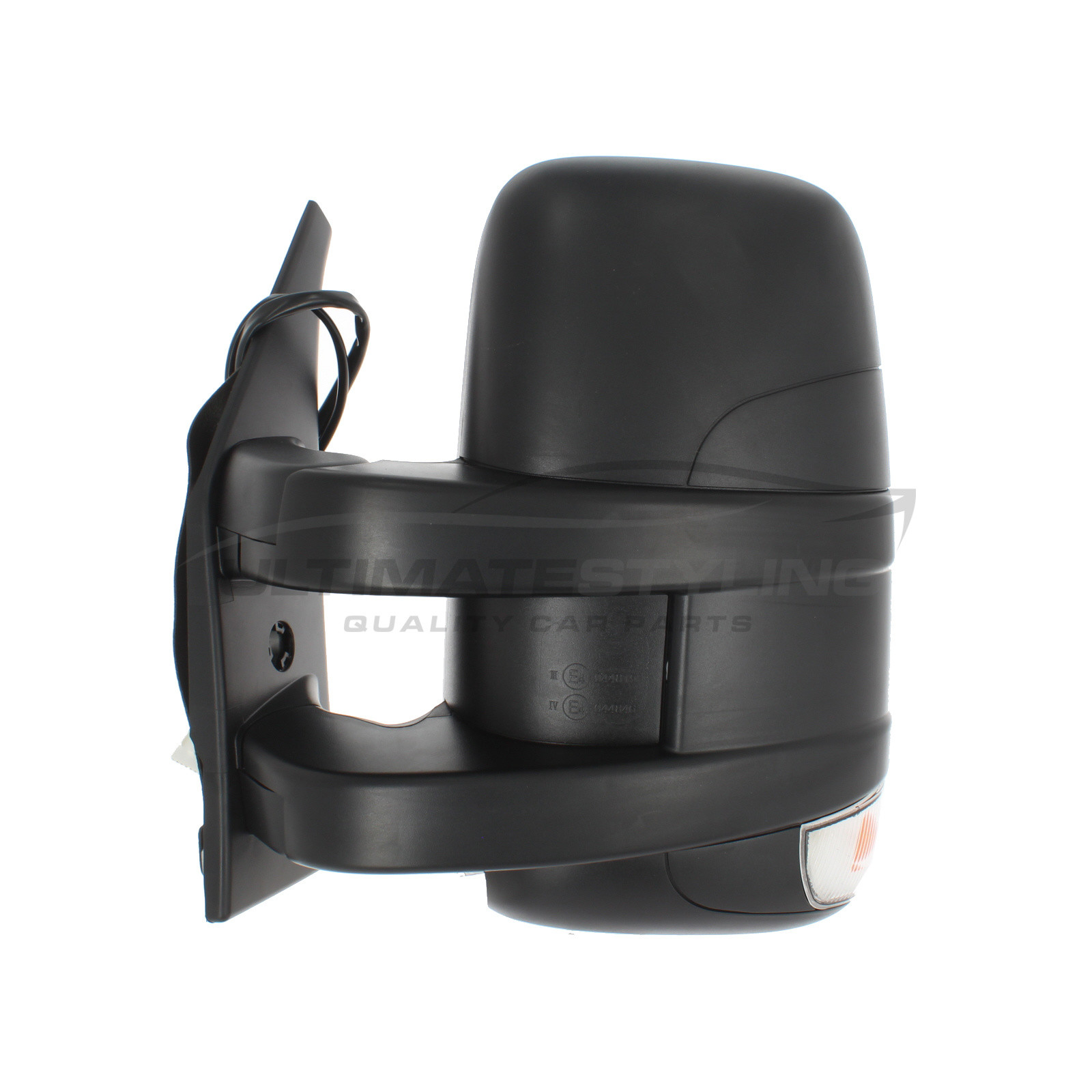 Iveco Daily Wing Mirror / Door Mirror - Passenger Side (LH) - Electric adjustment - Heated Glass - Power Folding - Indicator - Black - Textured