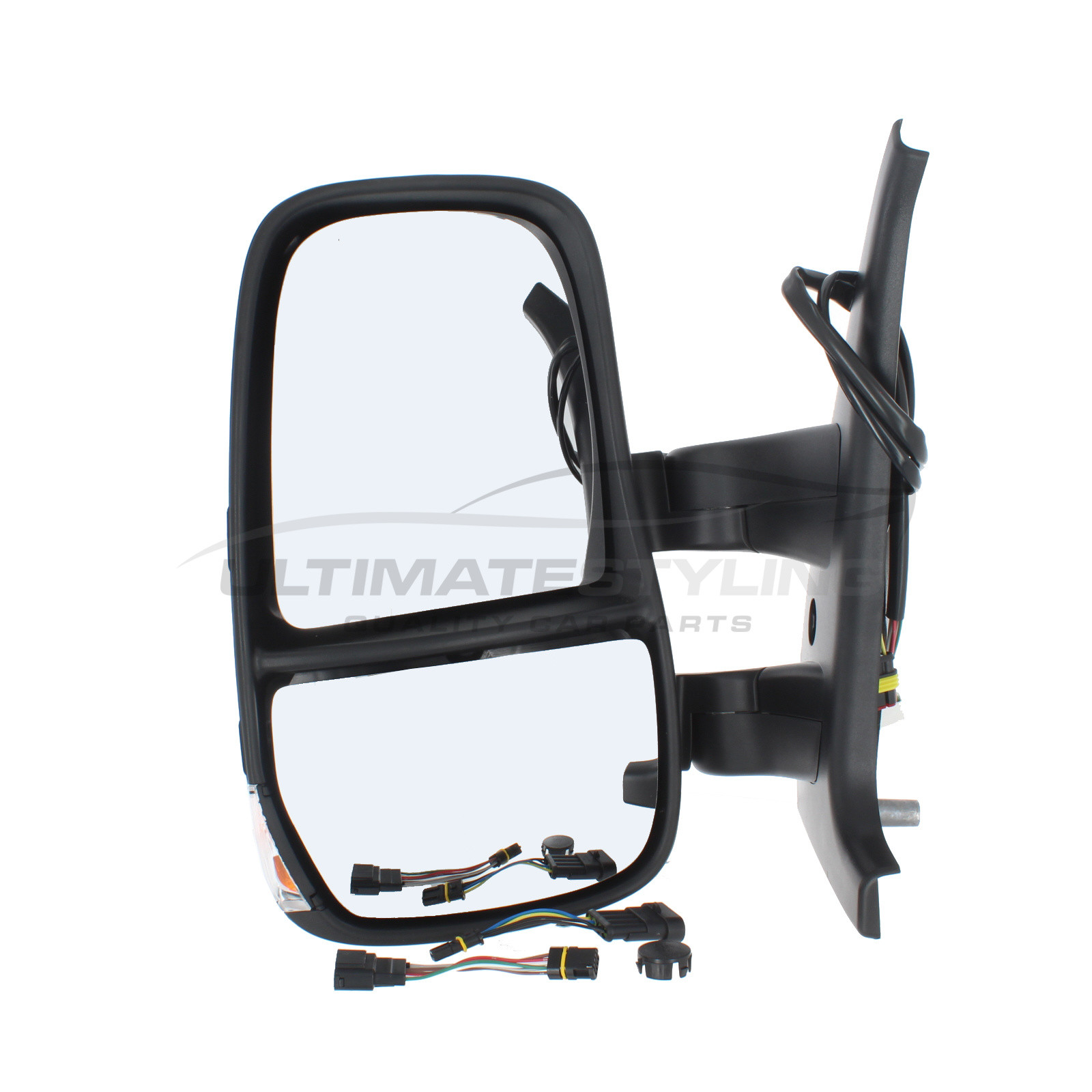 Iveco Daily Wing Mirror / Door Mirror - Passenger Side (LH) - Electric adjustment - Heated Glass - Power Folding - Indicator - Black - Textured