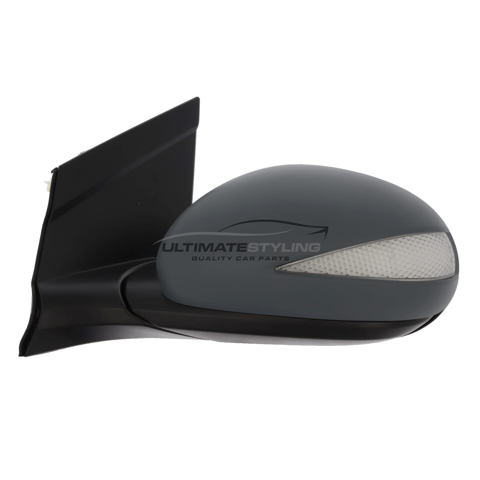 Honda Civic Mk8 2005-2012 Hatchback Wing Door Mirror - Electric - Heated - Aspherical Glass - Primed Cover - 7 Pin Plug Connector - Passengers Side Nearside Left Hand