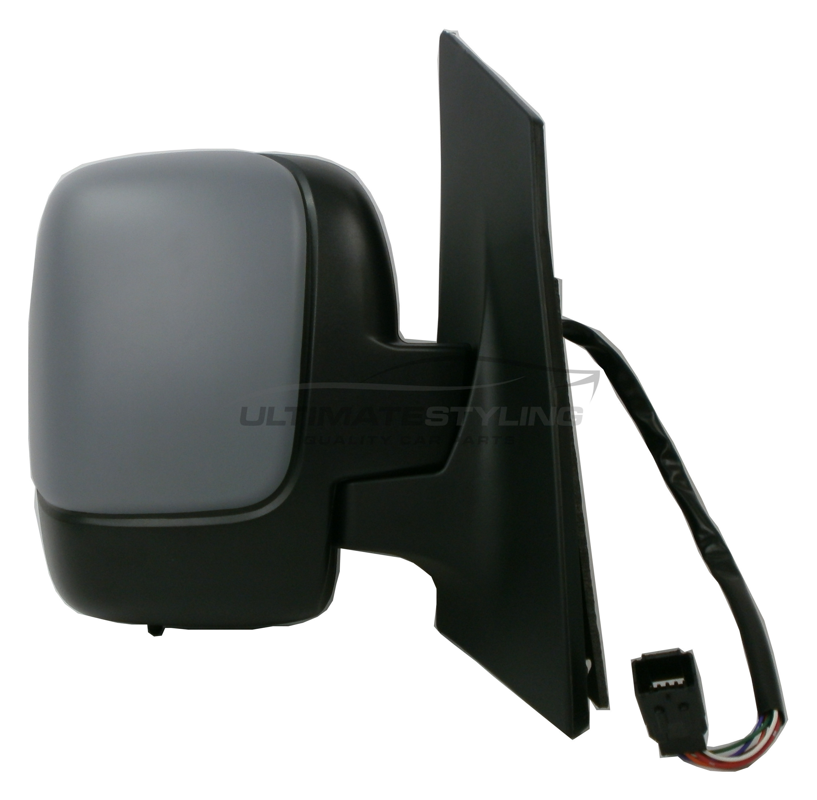 Fiat Scudo 2007-2016 / Citroen Dispatch 2007-2016 / Peugeot Expert 2007-2016 Wing Mirror / Door Mirror - Drivers Side (RH) - Electric adjustment - Heated Glass - Power Folding - Temperature Sensor - Primed