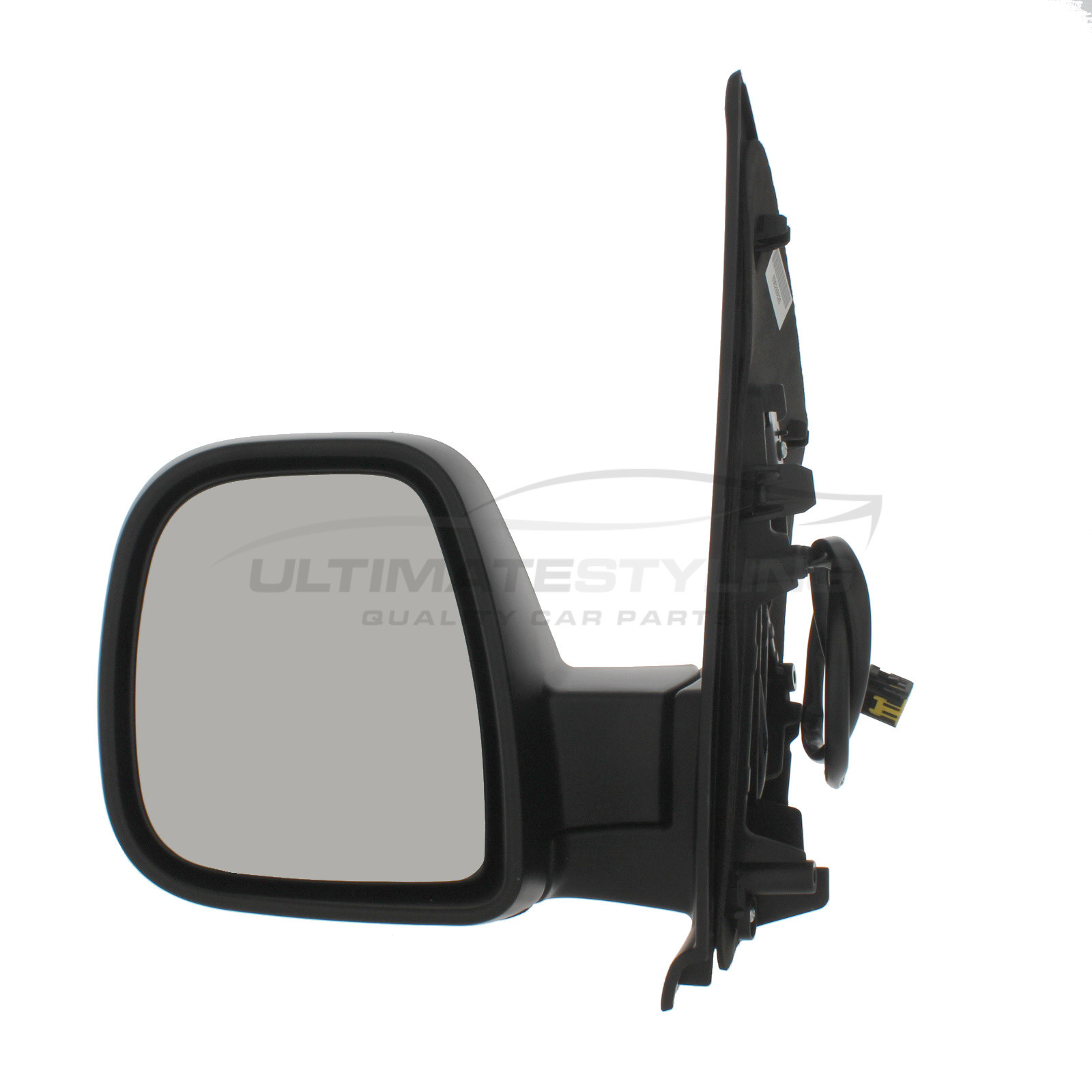 Citroen Dispatch / SpaceTourer, Peugeot Expert / Traveller, Toyota Proace, Vauxhall Vivaro Wing Mirror / Door Mirror - Passenger Side (LH) - Electric adjustment - Heated Glass - Black - Textured