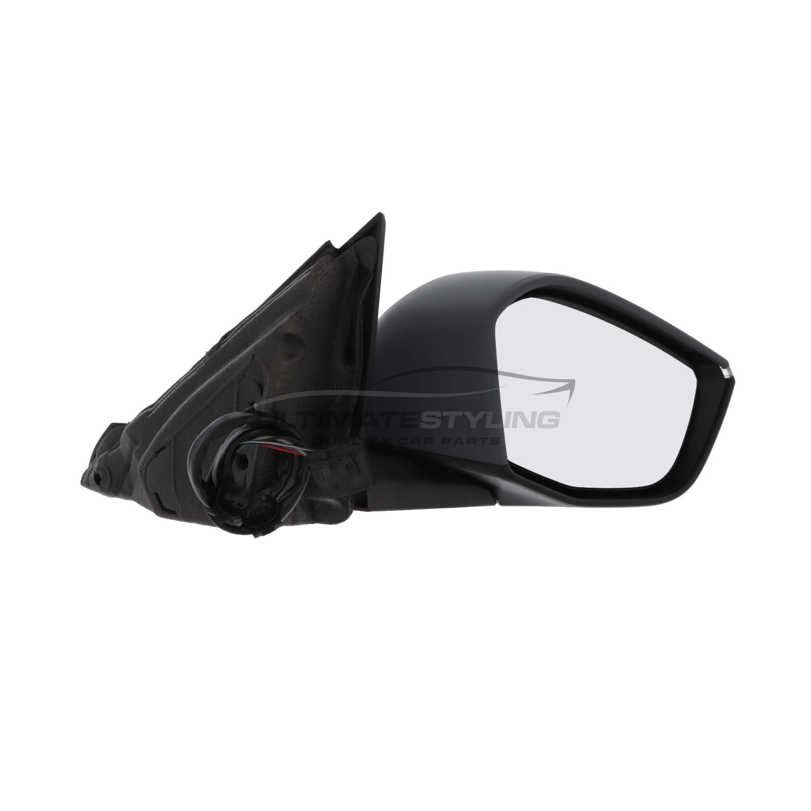 Vauxhall Astra L Mk8 2021-2025 Wing Door Mirror - Electric - Heated - Convex Glass - Indicator Light - Temperature Sensor - Primed Cover - Drivers Side Offside Right Hand