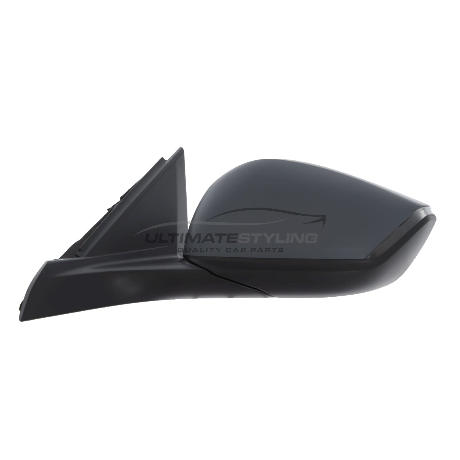 Peugeot 308 P5 2021-2025 / 408 2023-2025 , Vauxhall Astra Mk8 L 2021-2025 Wing Door Mirror - Electric Power Folding - Heated - Convex Glass - Indicator Light - Puddle Light - Primed Cover - Passengers Side Nearside Left Hand