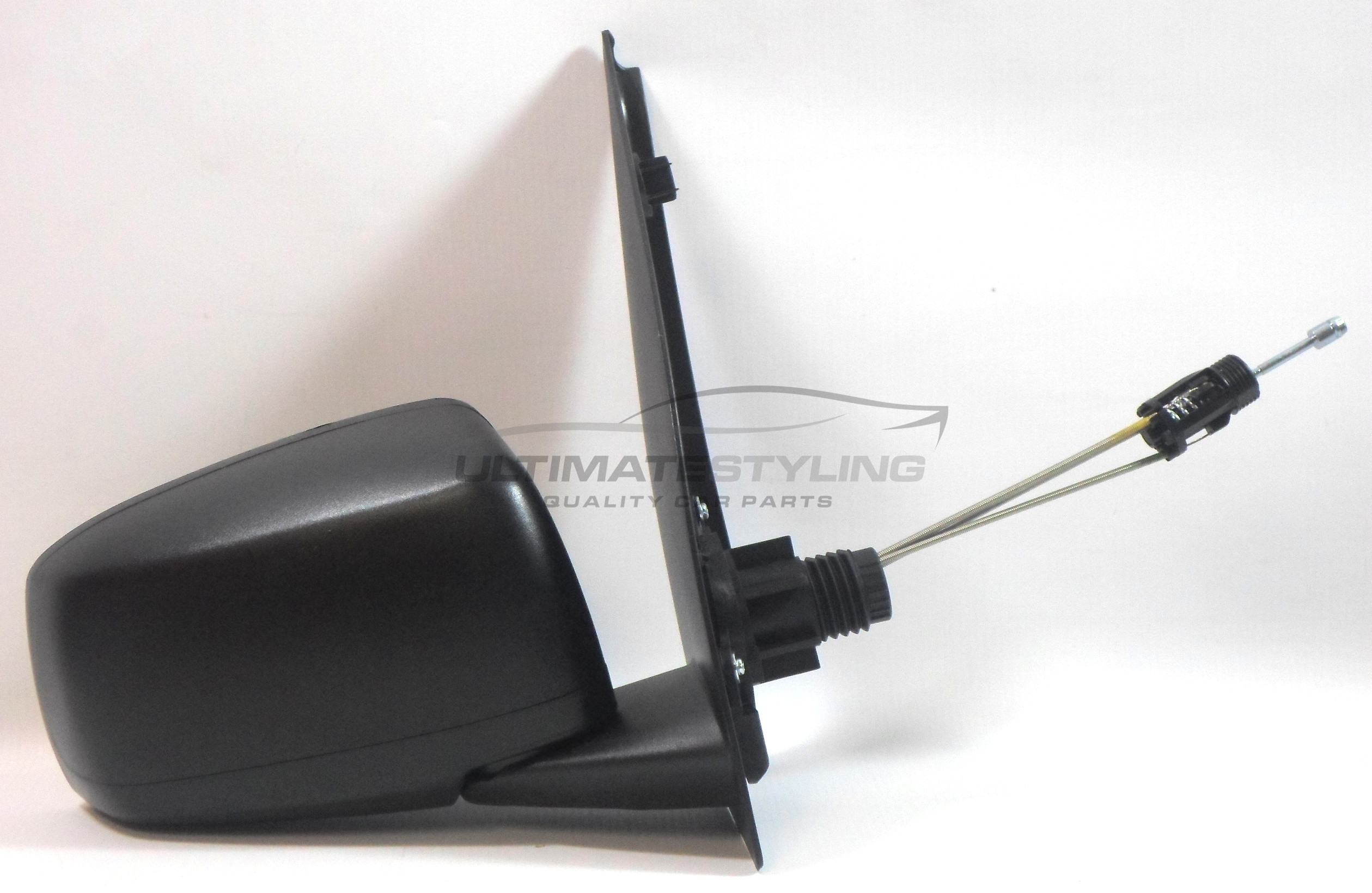 Fiat Panda 2003-2009 Wing Mirror / Door Mirror - Drivers Side (RH) - Cable adjustment - Black