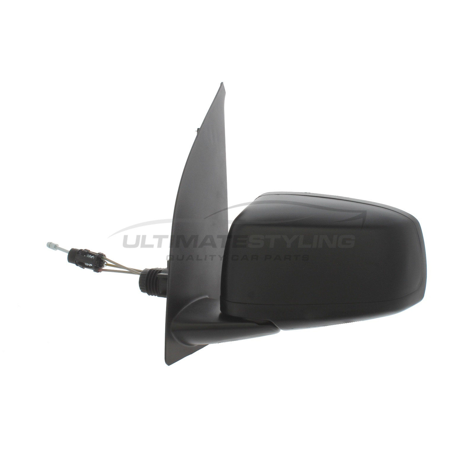 Fiat Panda 2003-2009 Wing Mirror / Door Mirror - Passenger Side (LH) - Cable adjustment - Black