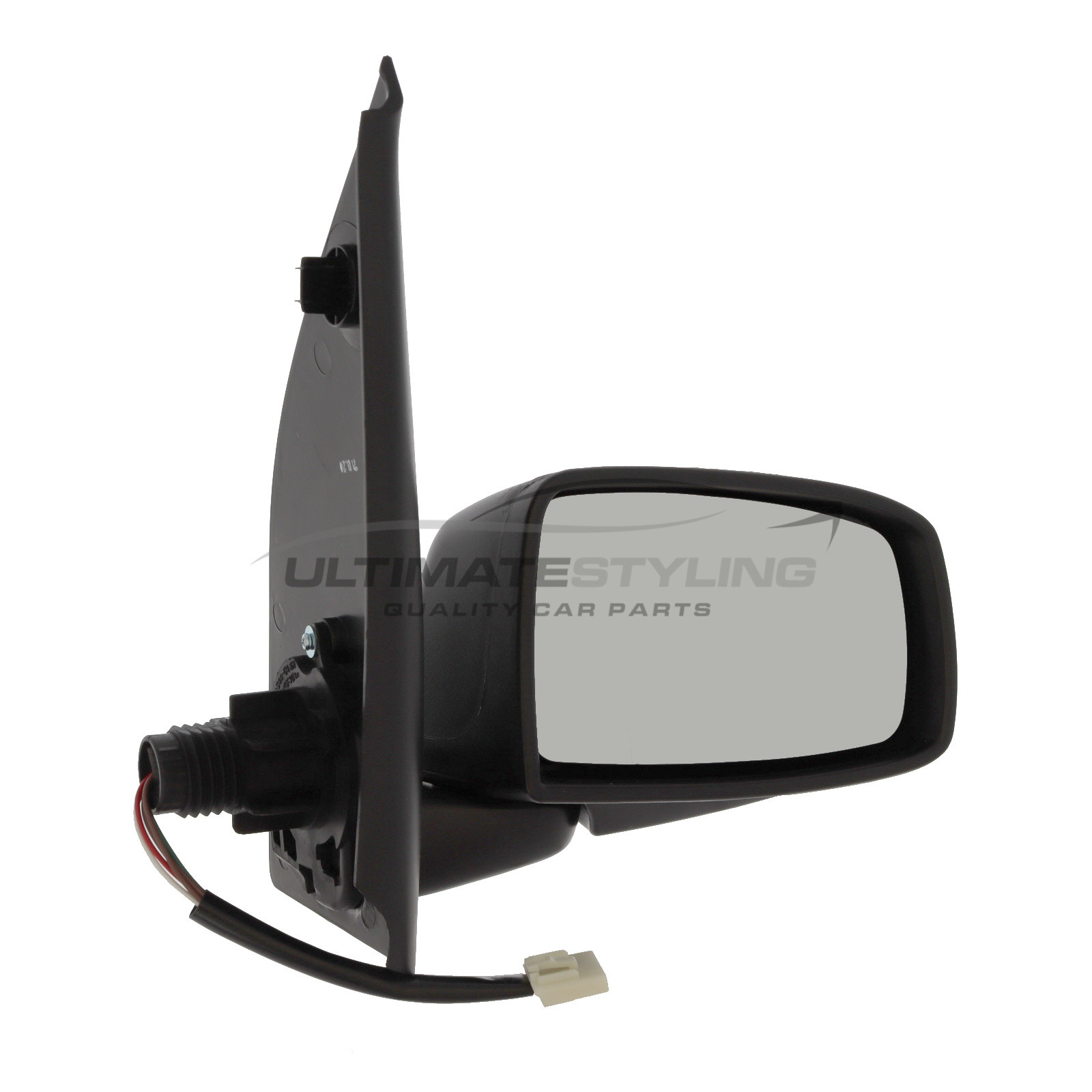 Fiat Panda Wing Mirror / Door Mirror - Drivers Side (RH) - Electric adjustment - Heated Glass - Black - Textured