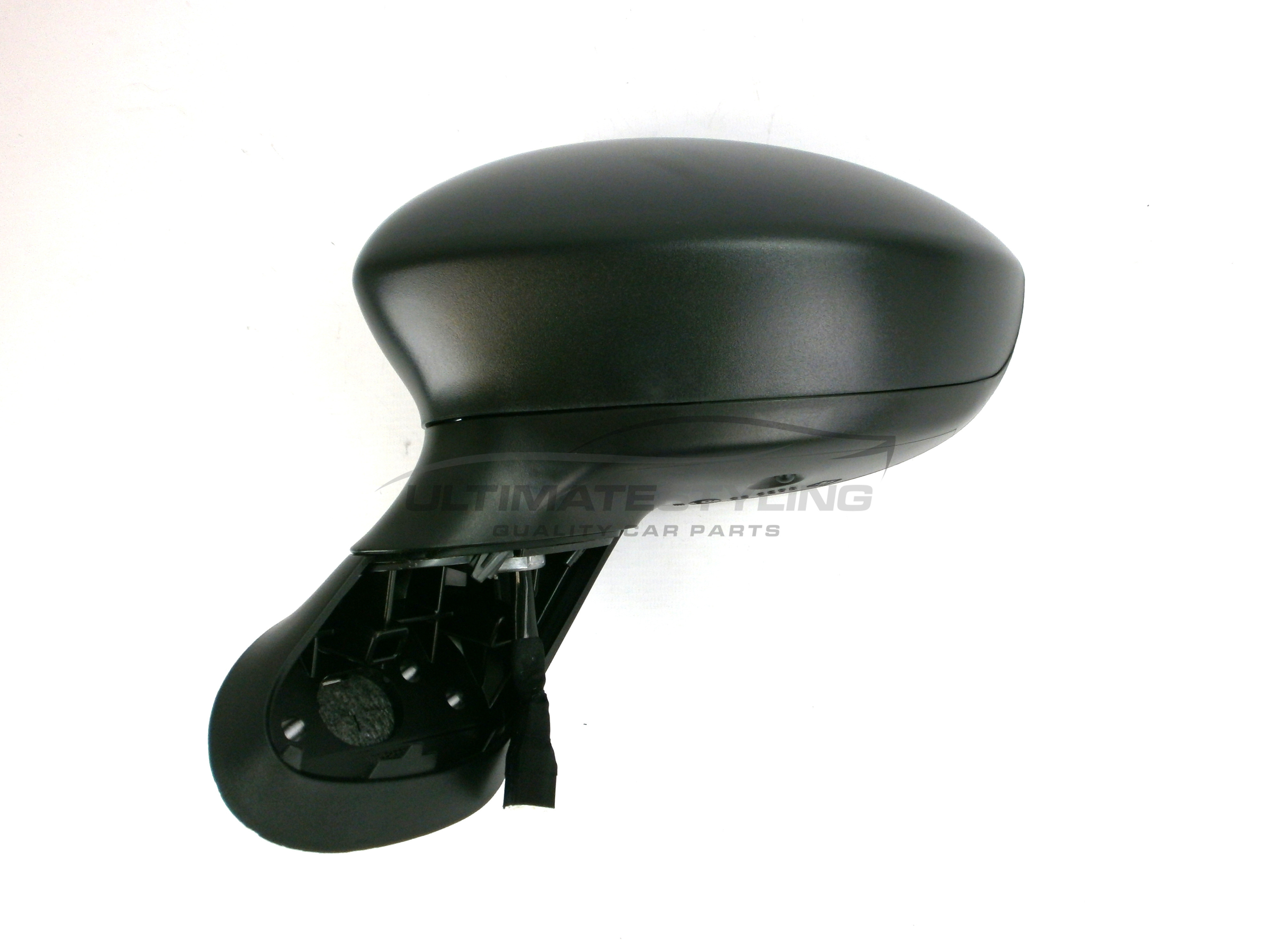 Fiat Punto 2012-2018 / Grande Punto 2006-2010 / Punto Evo 2010-2012 Wing Mirror / Door Mirror - Passenger Side (LH) - Electric adjustment - Heated Glass - Temperature Sensor - Black