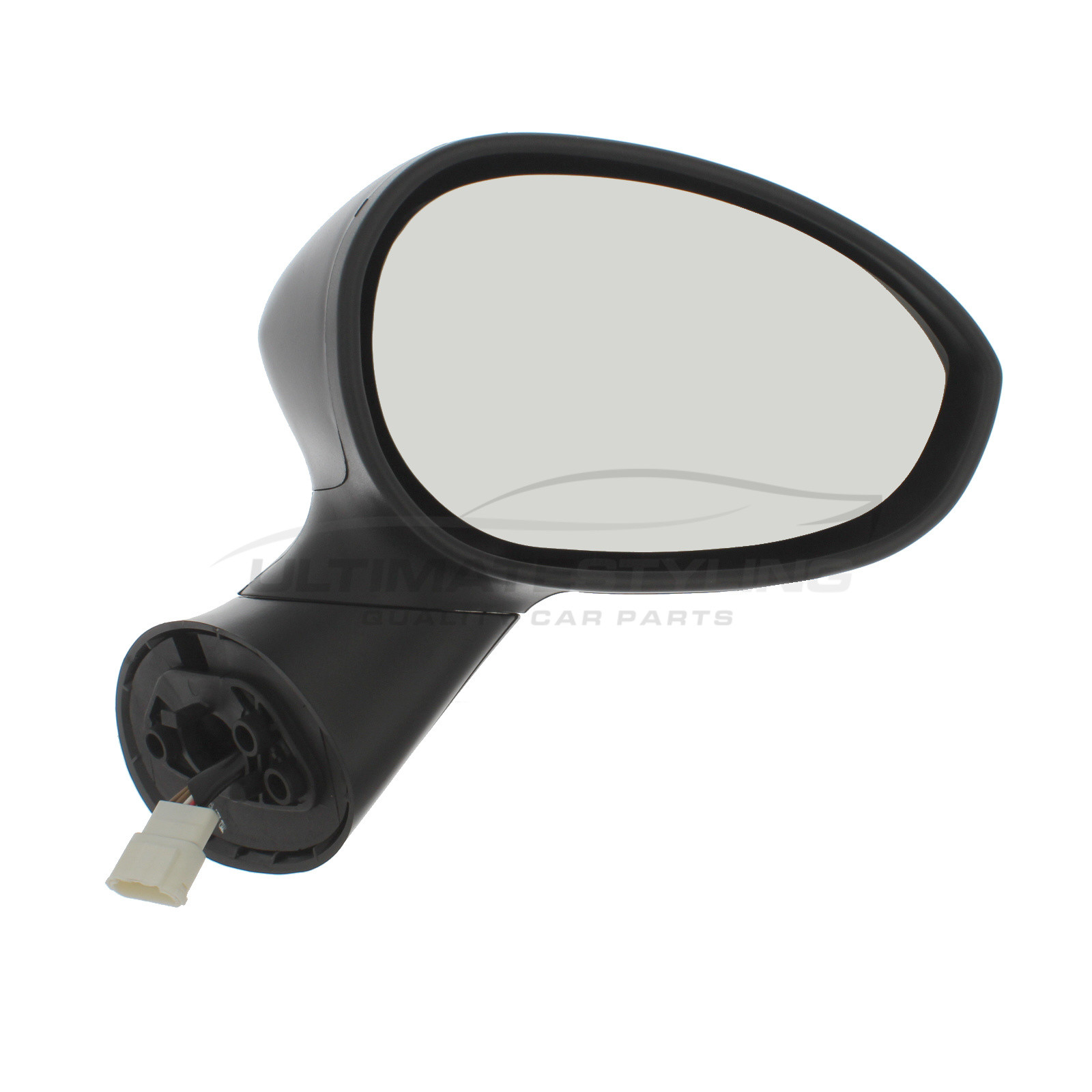 Fiat 500 2008> Wing Mirror / Door Mirror - Drivers Side (RH) - Electric adjustment - Heated Glass - Black