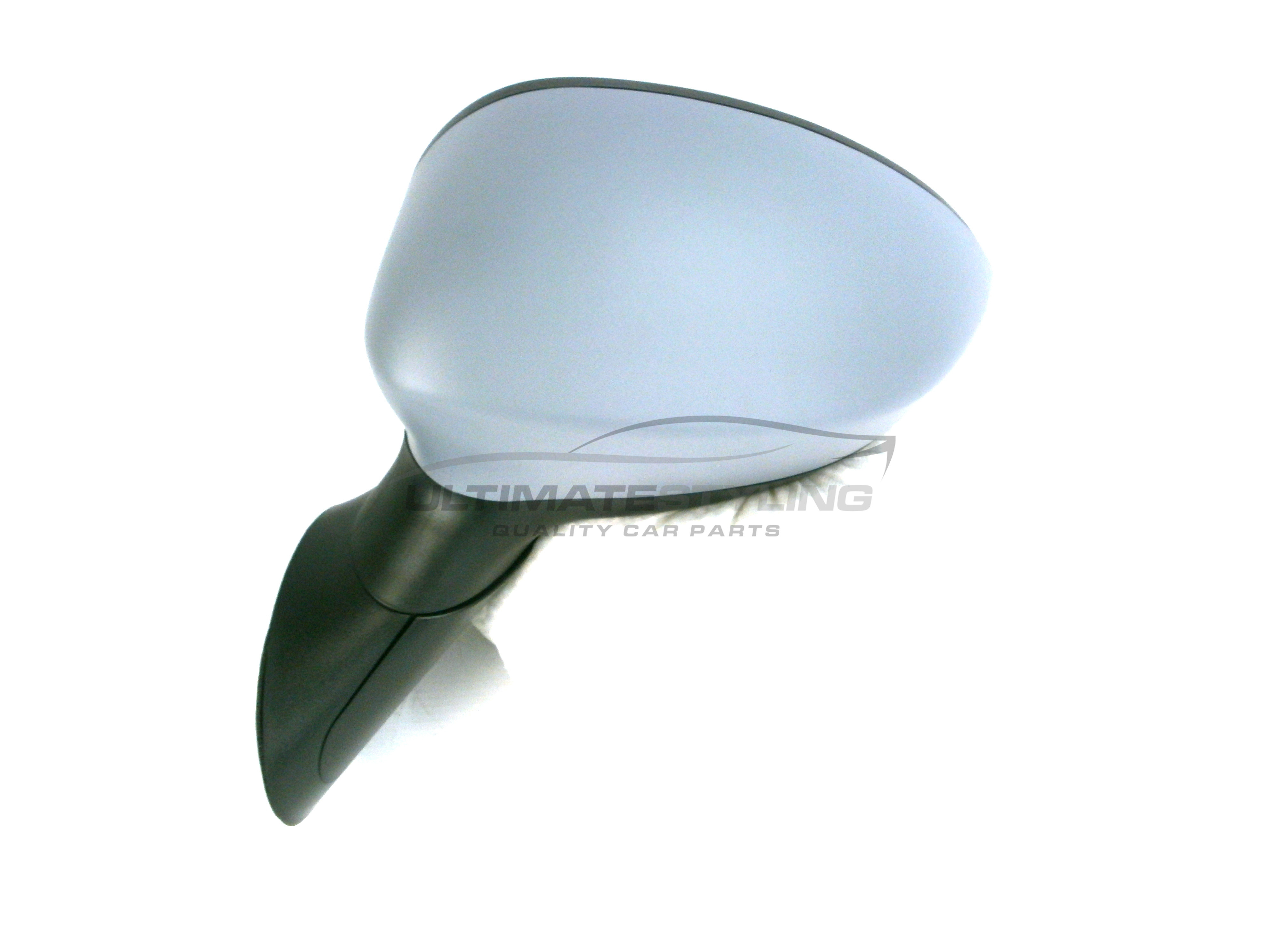 Fiat 500 2008> / Abarth 500 / 595 & 695 2015> Wing Mirror / Door Mirror - Passenger Side (LH) - Electric adjustment - Heated Glass - Temperature Sensor - Primed