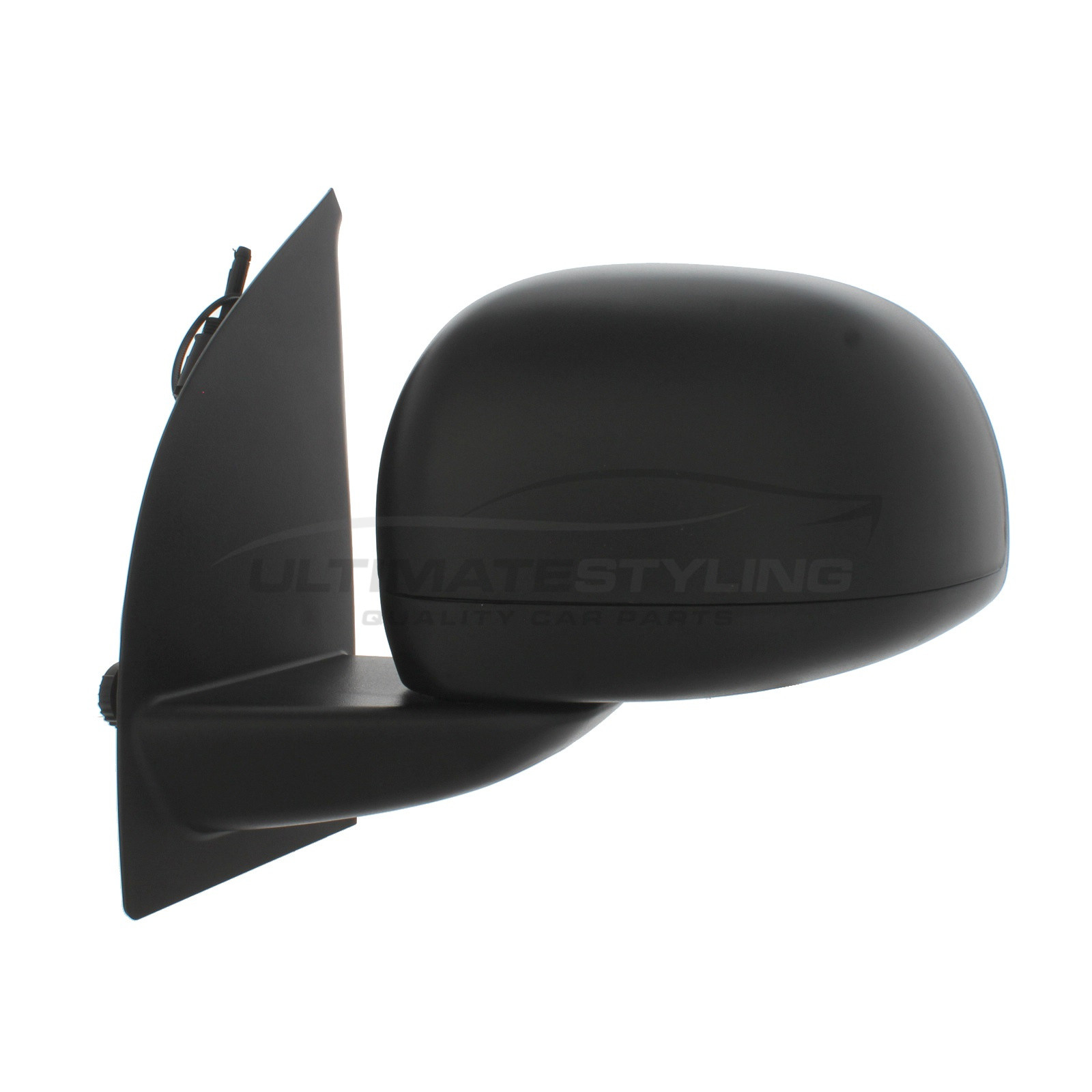 Fiat Panda 2009-2012 Wing Mirror / Door Mirror - Passenger Side (LH) - Cable adjustment - Black