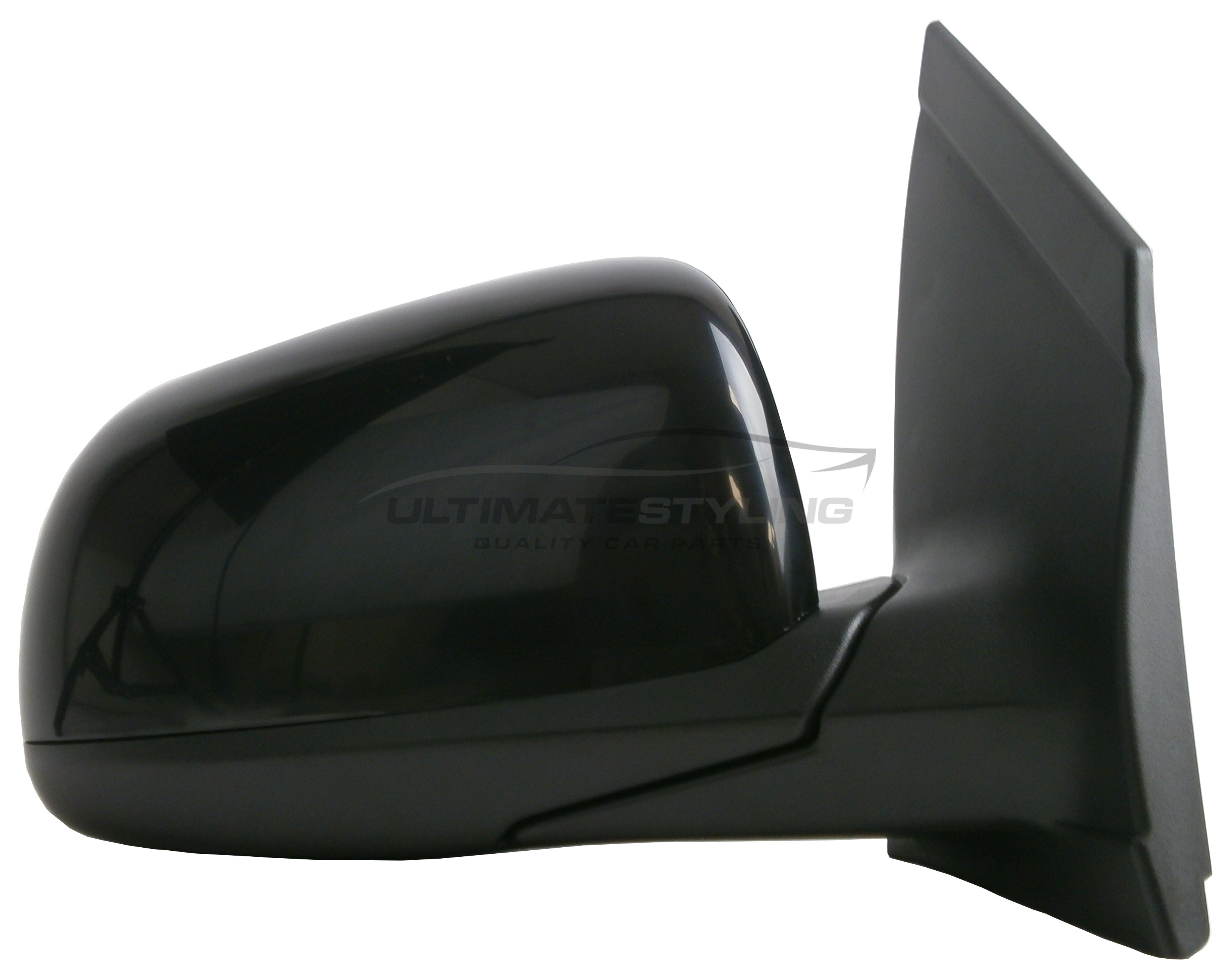 Kia Picanto Wing Mirror / Door Mirror - Drivers Side (RH) - Electric adjustment - Heated Glass - Paintable - Black Cover