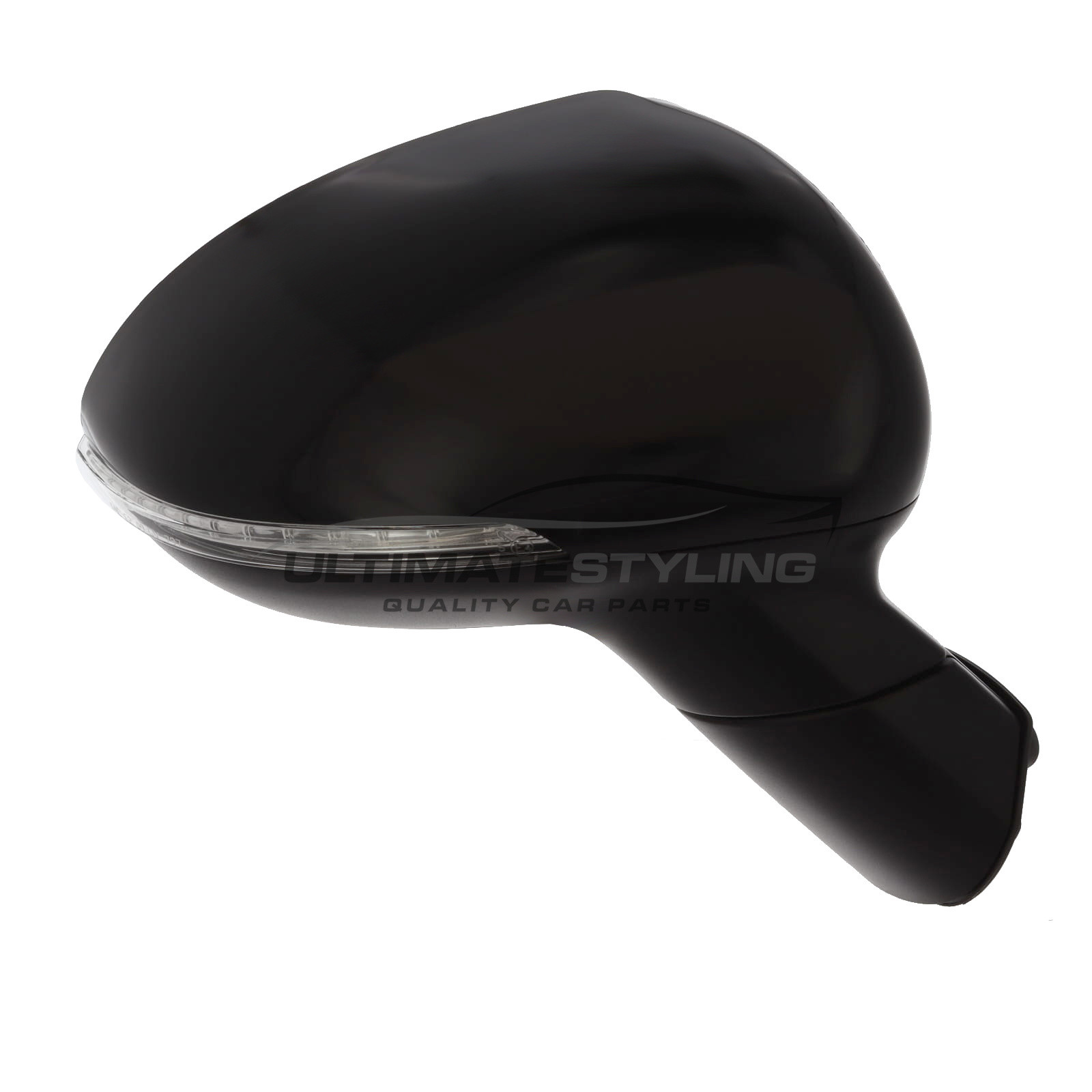 Kia Rio Wing Mirror / Door Mirror - Drivers Side (RH) - Electric adjustment - Heated Glass - Power Folding - Indicator - Paintable - Black Cover