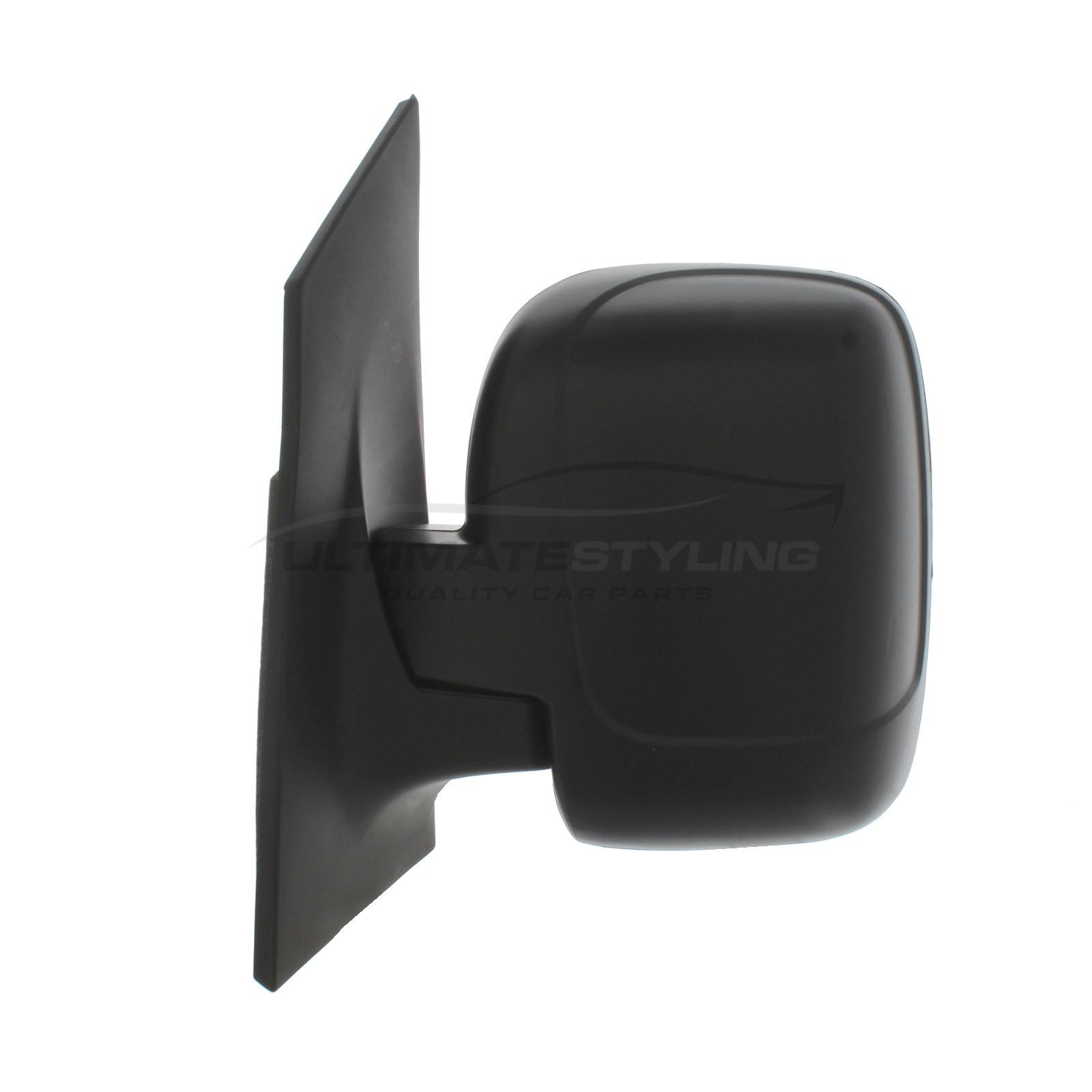 Fiat Scudo 2007-2016 / Citroen Dispatch 2007-2016 / Peugeot Expert 2007-2016 Wing Mirror / Door Mirror - Passenger Side (LH) - Cable adjustment - Black