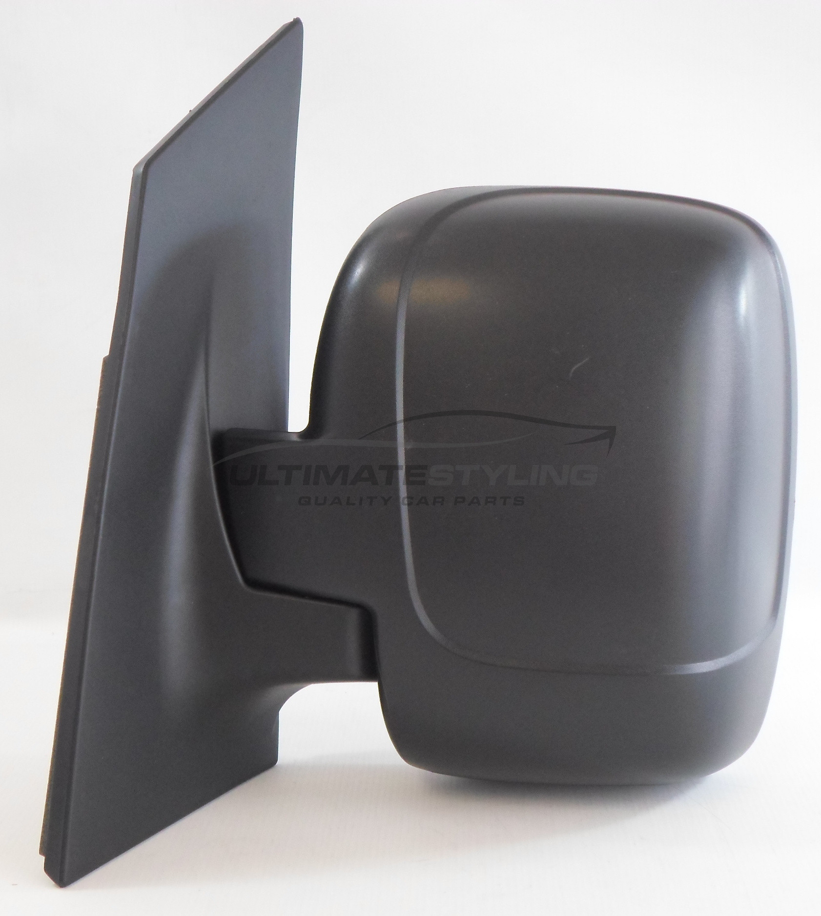 Fiat Scudo 2007-2016 / Citroen Dispatch 2007-2016 / Peugeot Expert 2007-2016 / Toyota Proace 2013-2016 Wing Mirror / Door Mirror - Passenger Side (LH) - Cable adjustment - Black