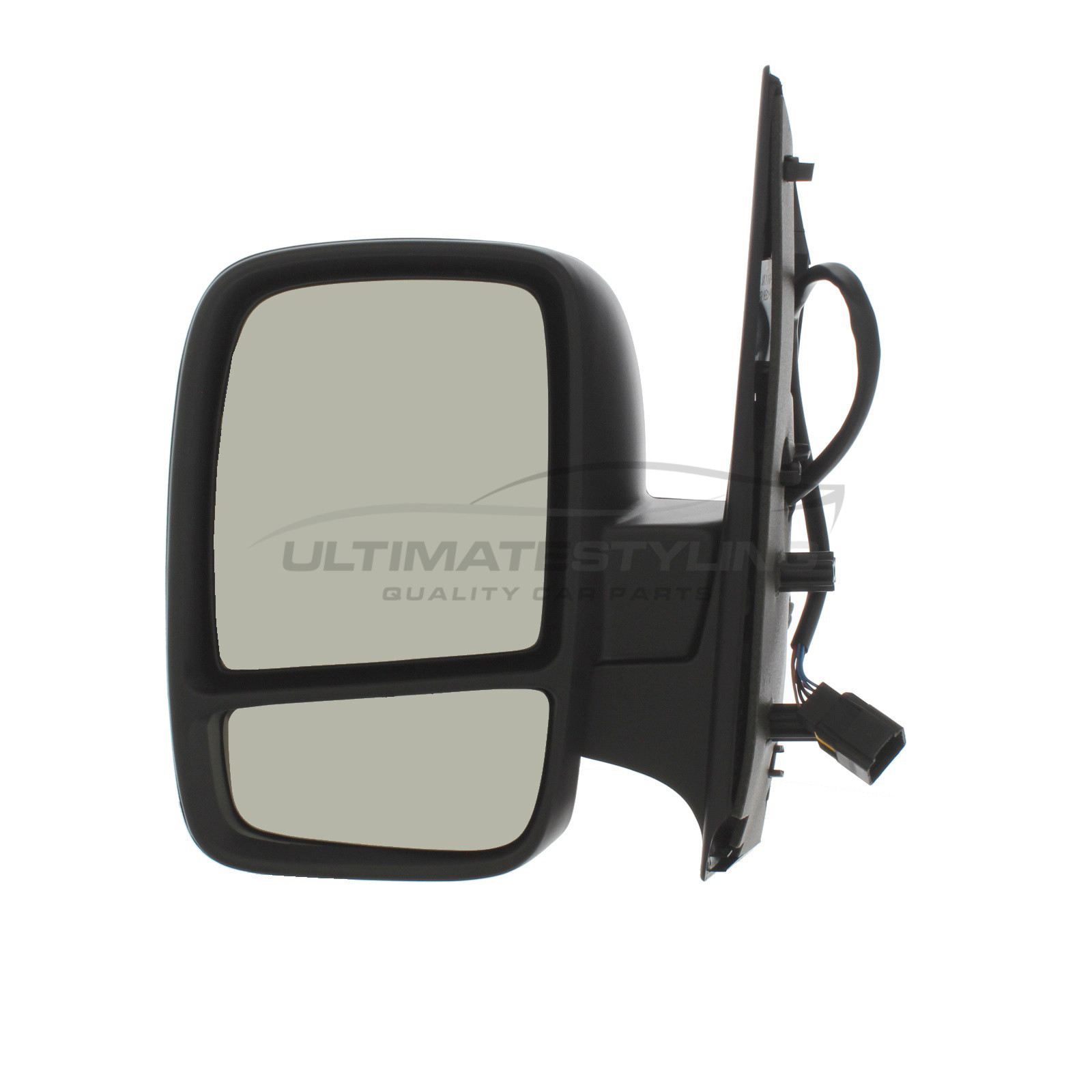 Fiat Scudo 2007-2016 / Citroen Dispatch 2007-2016 / Peugeot Expert 2007-2016 / Toyota Proace 2013-2016 Wing Mirror / Door Mirror - Passenger Side (LH) - Electric adjustment - Heated Glass - Black