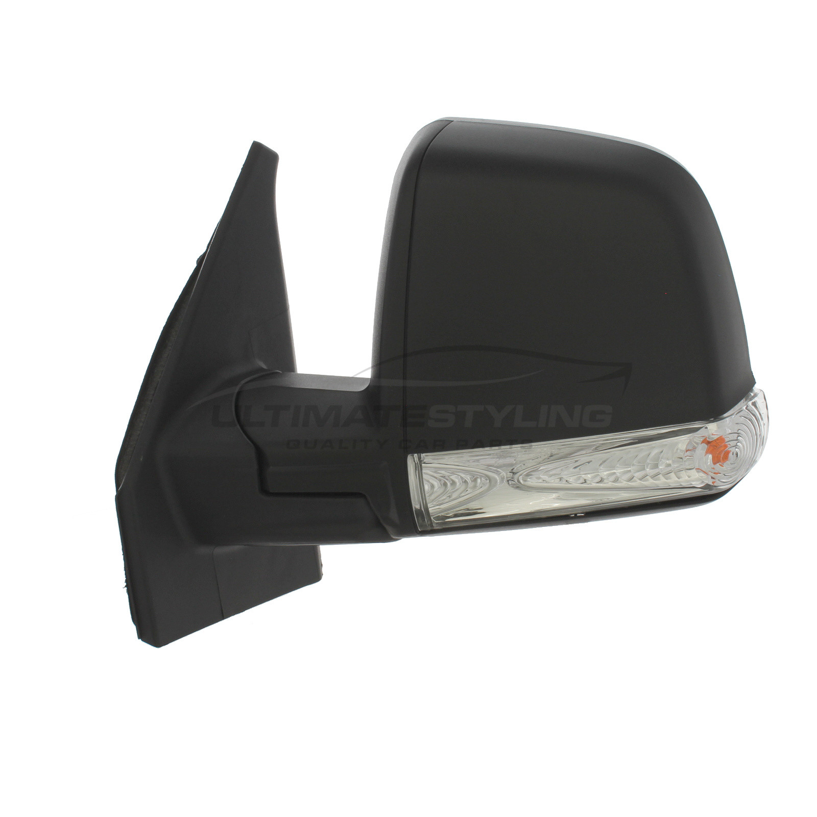 Fiat Doblo 2010> Wing Mirror / Door Mirror - Passenger Side (LH) - Cable adjustment - Indicator - Black
