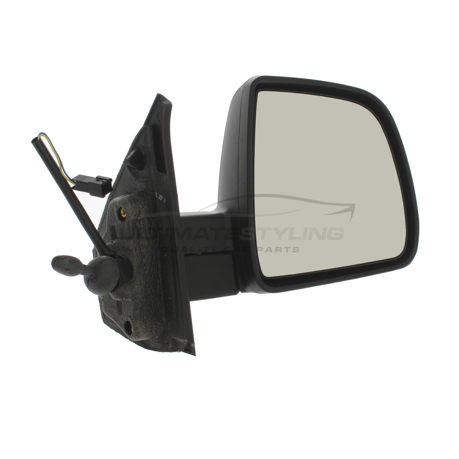Fiat Doblo 2010> Wing Mirror / Door Mirror - Drivers Side (RH) - Cable adjustment - Indicator - Primed